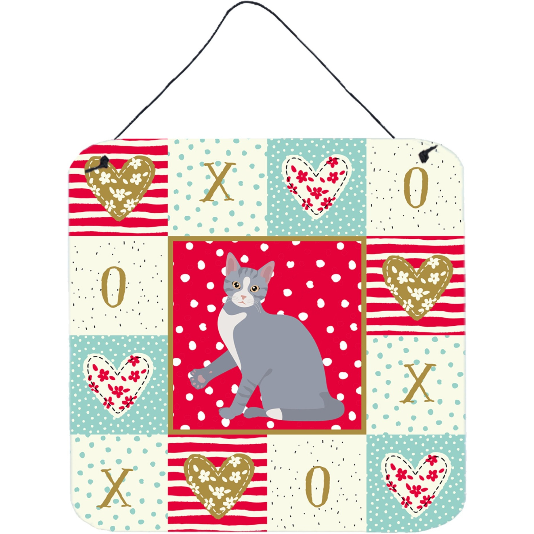 &quotCaroline's Treasures American Polydactyl 2 Cat Love Door Hanging Prints wall-decor, Multicolor"