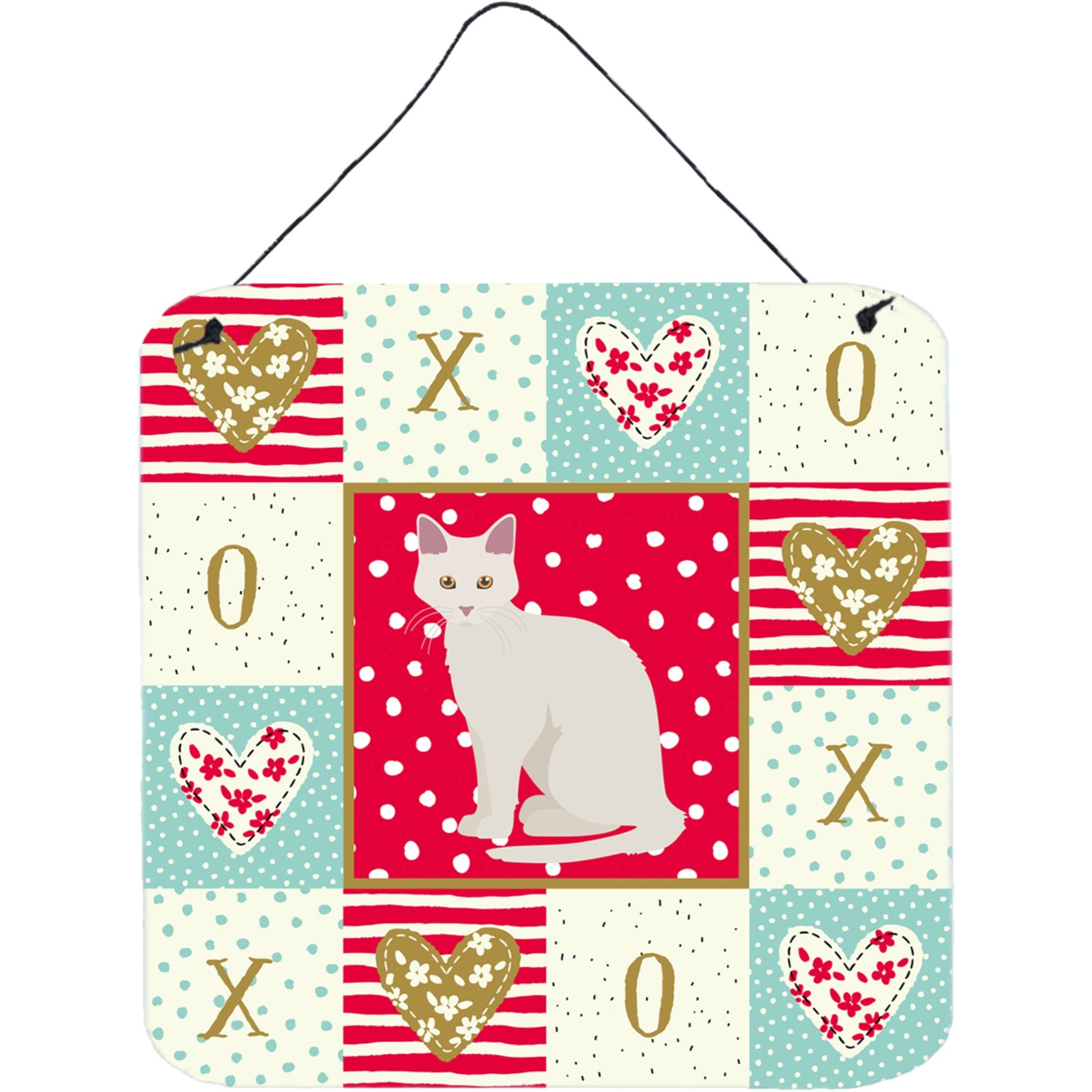 &quotCaroline's Treasures Aphrodite Giant Cat Love Door Hanging Prints wall-decor, Multicolor"