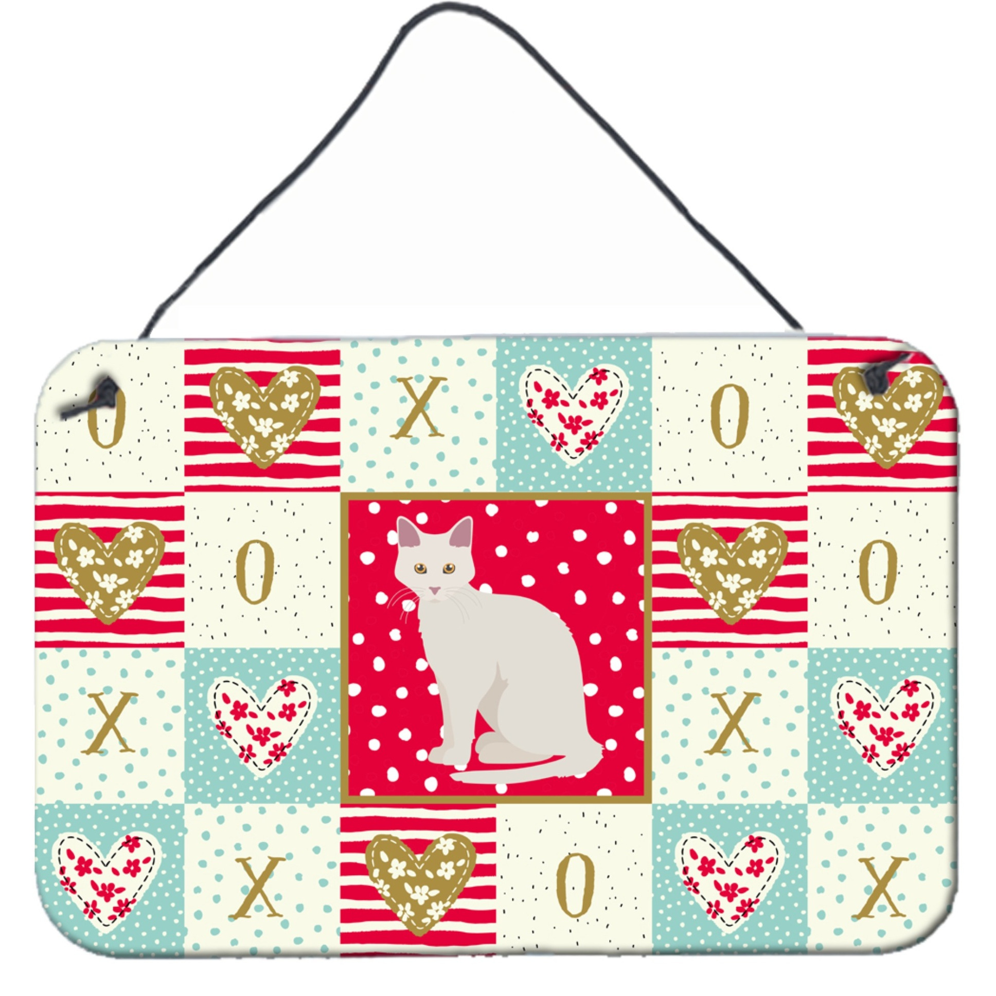 &quotCaroline's Treasures Aphrodite Giant Cat Love Door Hanging Prints wall-decor, Multicolor"