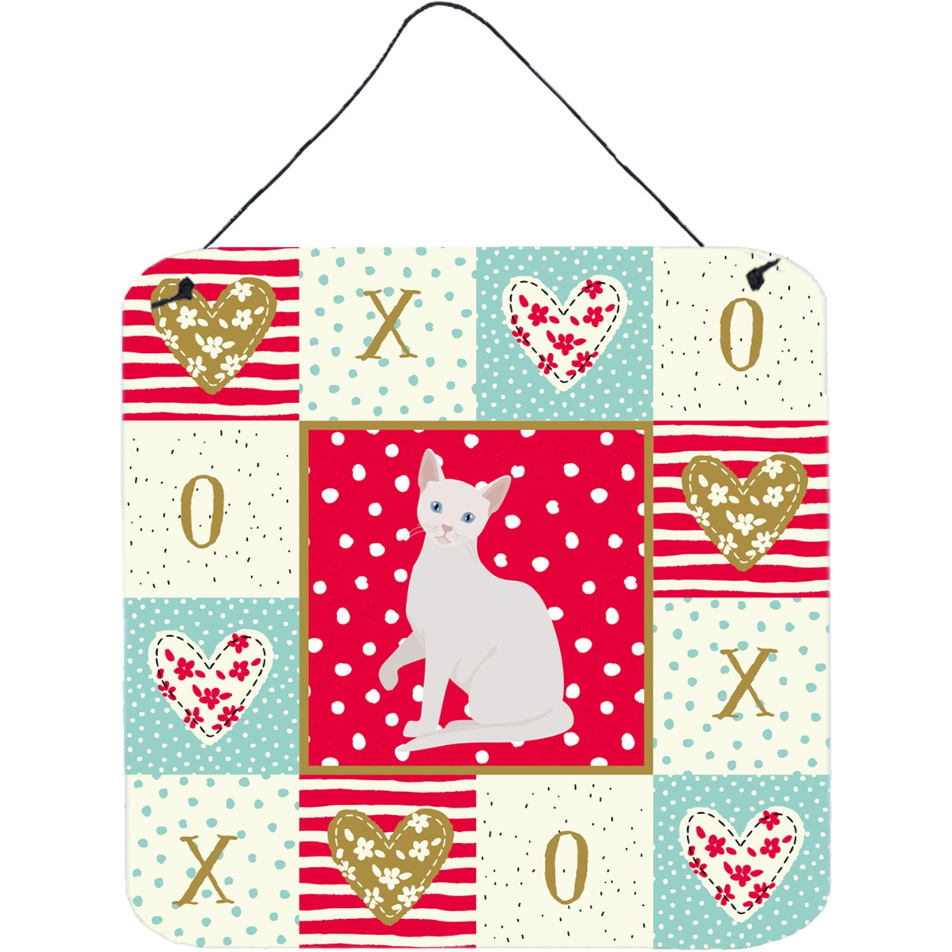 &quotCaroline's Treasures Arabian Mau Cat Love Door Hanging Prints wall-decor, Multicolor"