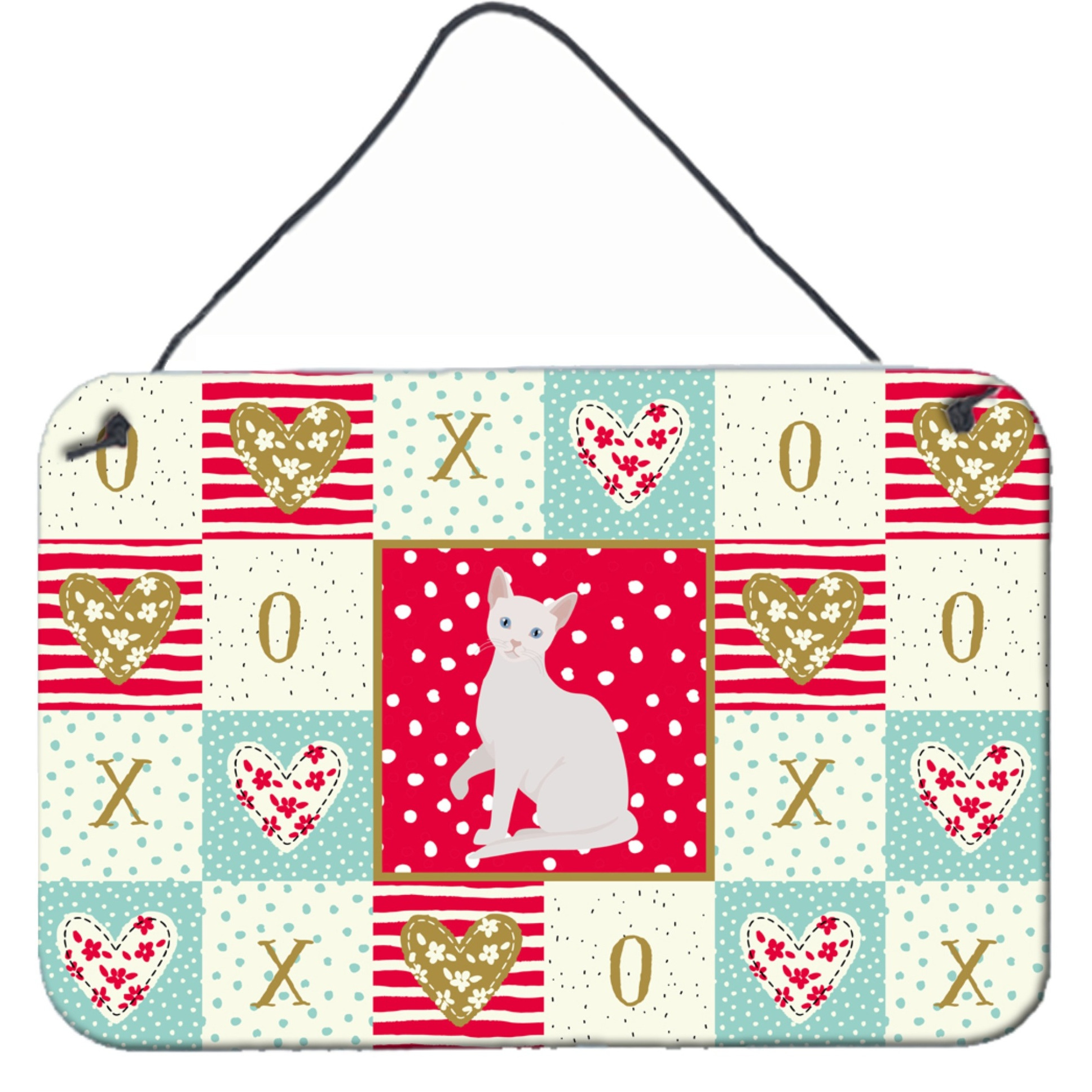 &quotCaroline's Treasures Arabian Mau Cat Love Door Hanging Prints wall-decor, Multicolor"