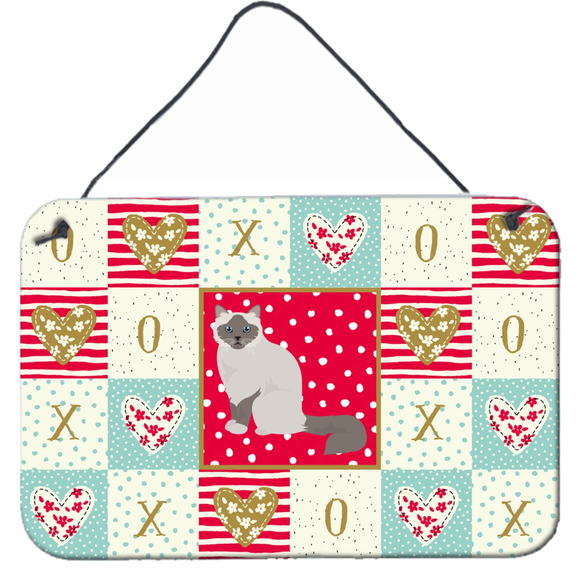 &quotCaroline's Treasures Birman Cat Love Door Hanging Prints wall-decor, Multicolor"