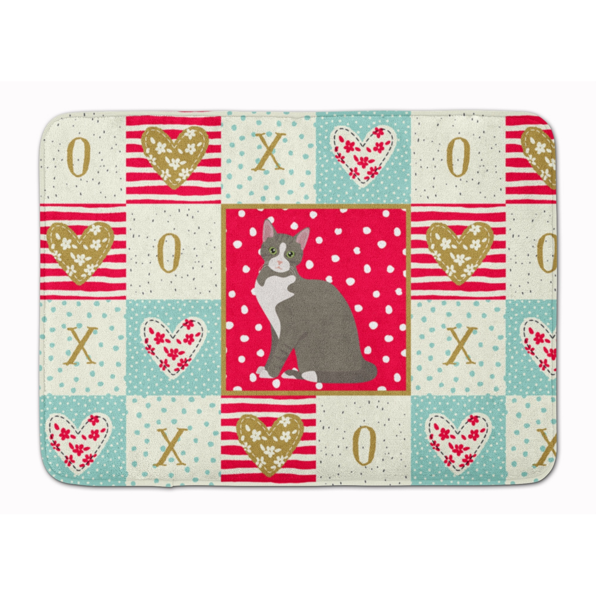 &quotCaroline's Treasures Brazilian Shorthair Cat Love Machine Washable Memory Foam Mat doormats, Multicolor"