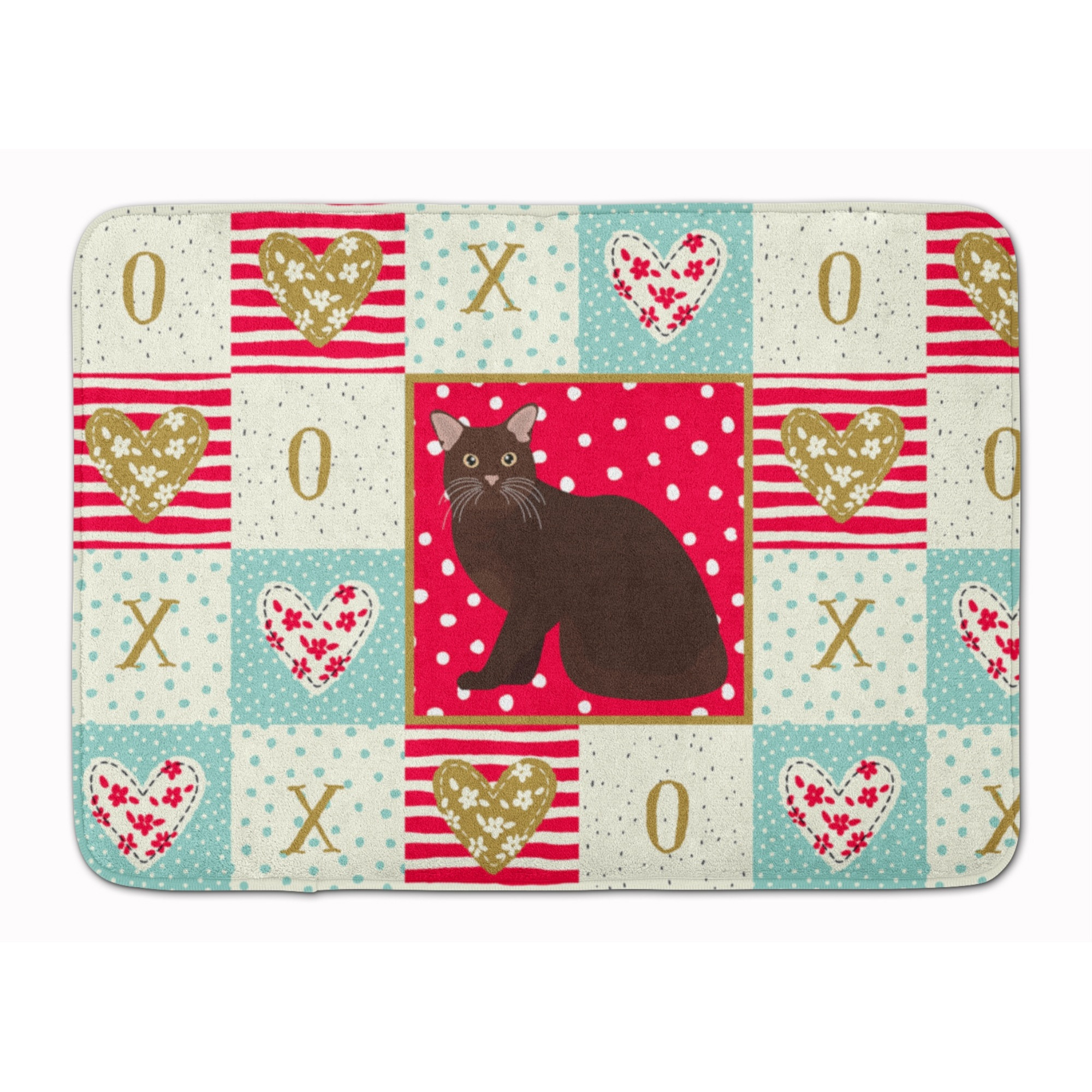 &quotCaroline's Treasures Burmese 2 Cat Love Machine Washable Memory Foam Mat doormats, Multicolor"