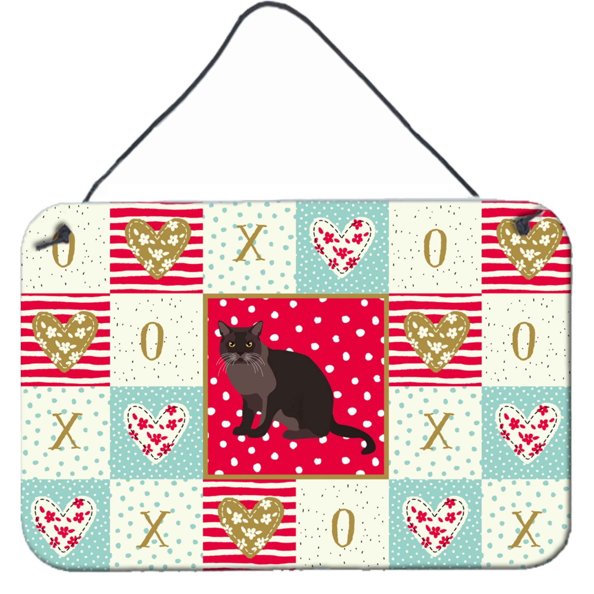 &quotCaroline's Treasures European Burmese Cat Love Door Hanging Prints wall-decor, Multicolor"