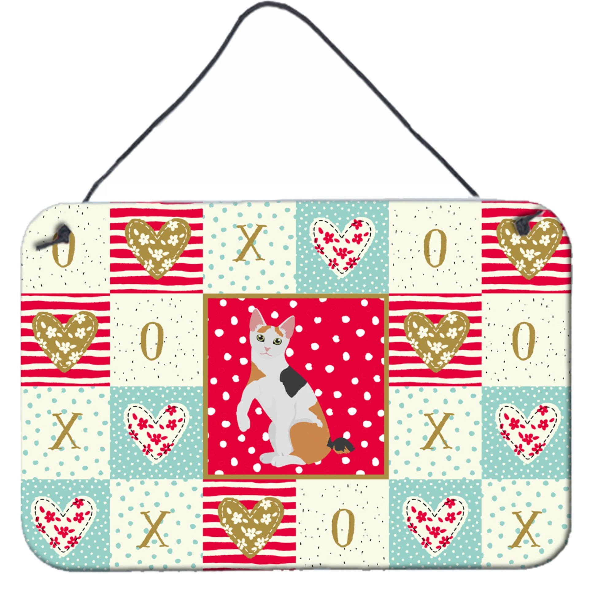 &quotCaroline's Treasures Japanese Bobtail Cat Love Door Hanging Prints wall-decor, Multicolor"