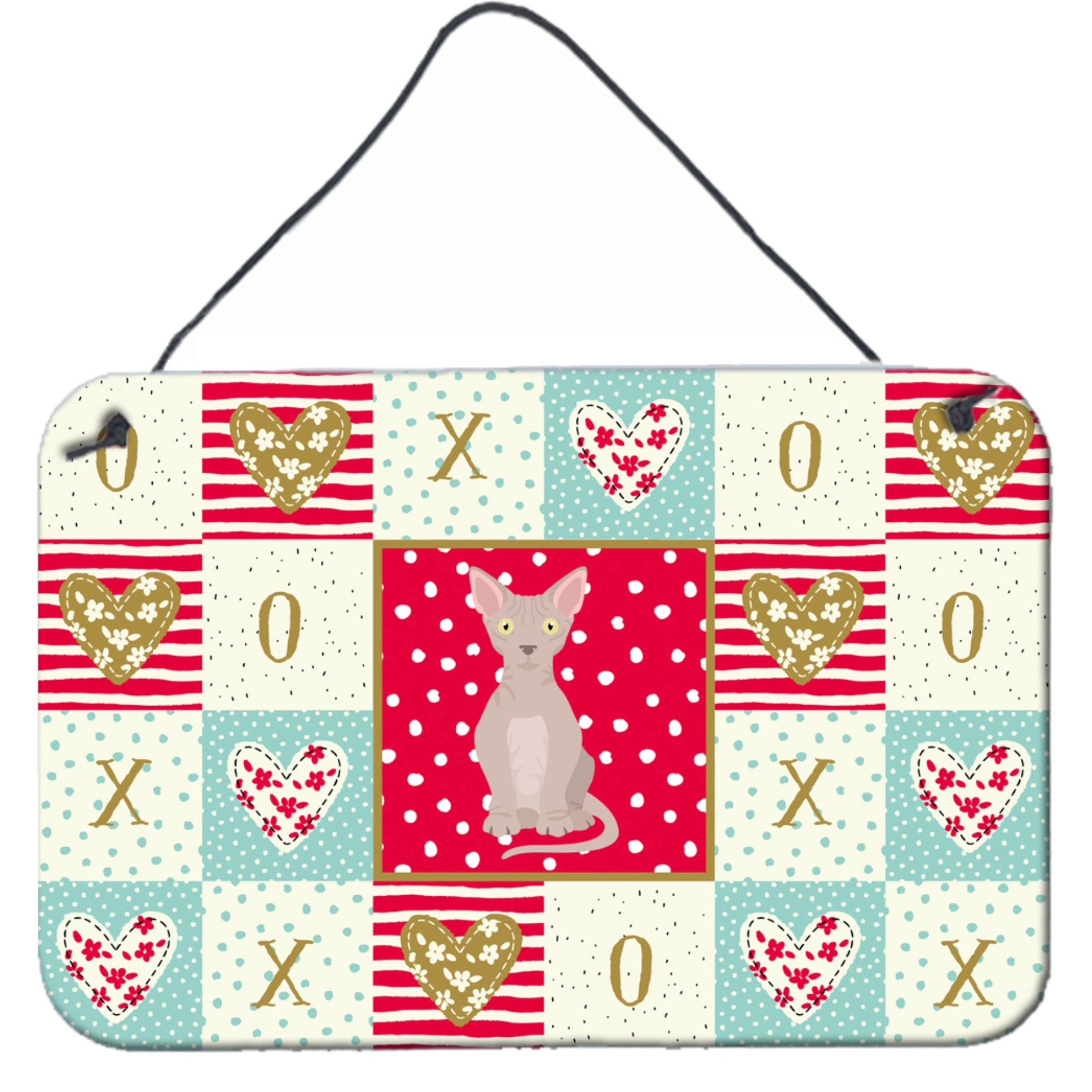 &quotCaroline's Treasures Minskin Cat Love Door Hanging Prints wall-decor, Multicolor"