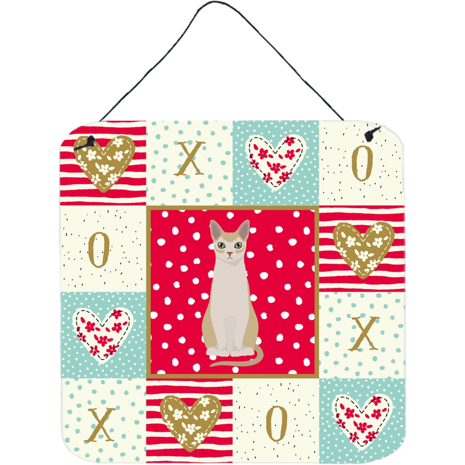 &quotCaroline's Treasures Singapura 2 Cat Love Door Hanging Prints wall-decor, Multicolor"