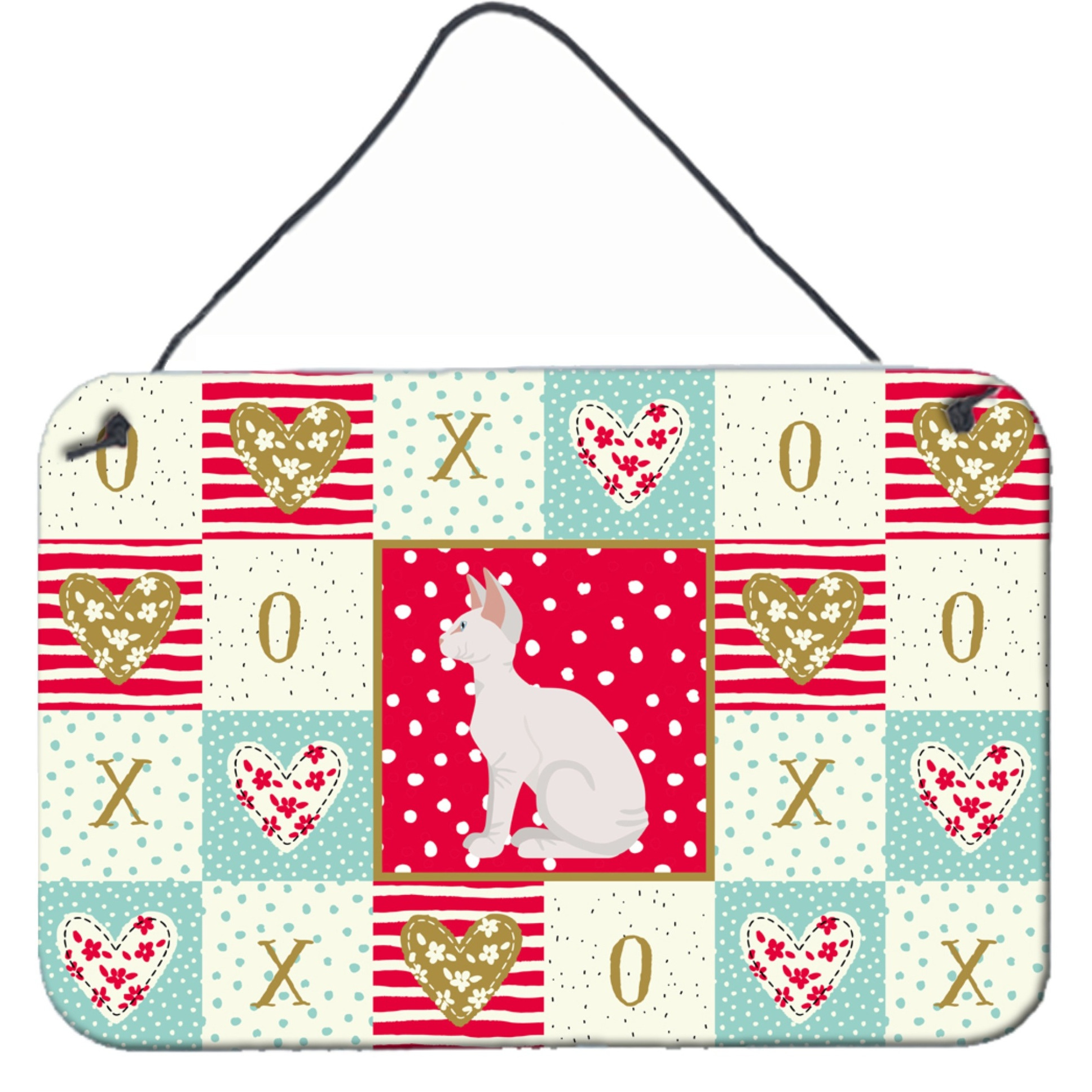 &quotCaroline's Treasures Sphynx 3 Cat Love Door Hanging Prints wall-decor, Multicolor"