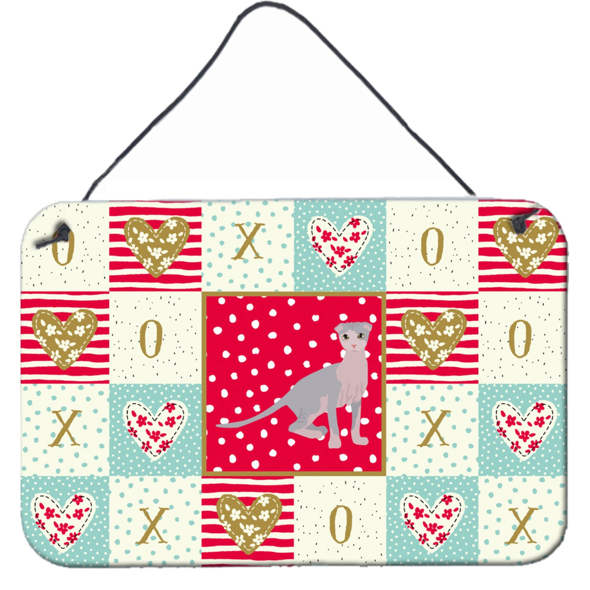 &quotCaroline's Treasures Ukrainian Levkoy Cat Love Door Hanging Prints wall-decor, Multicolor"
