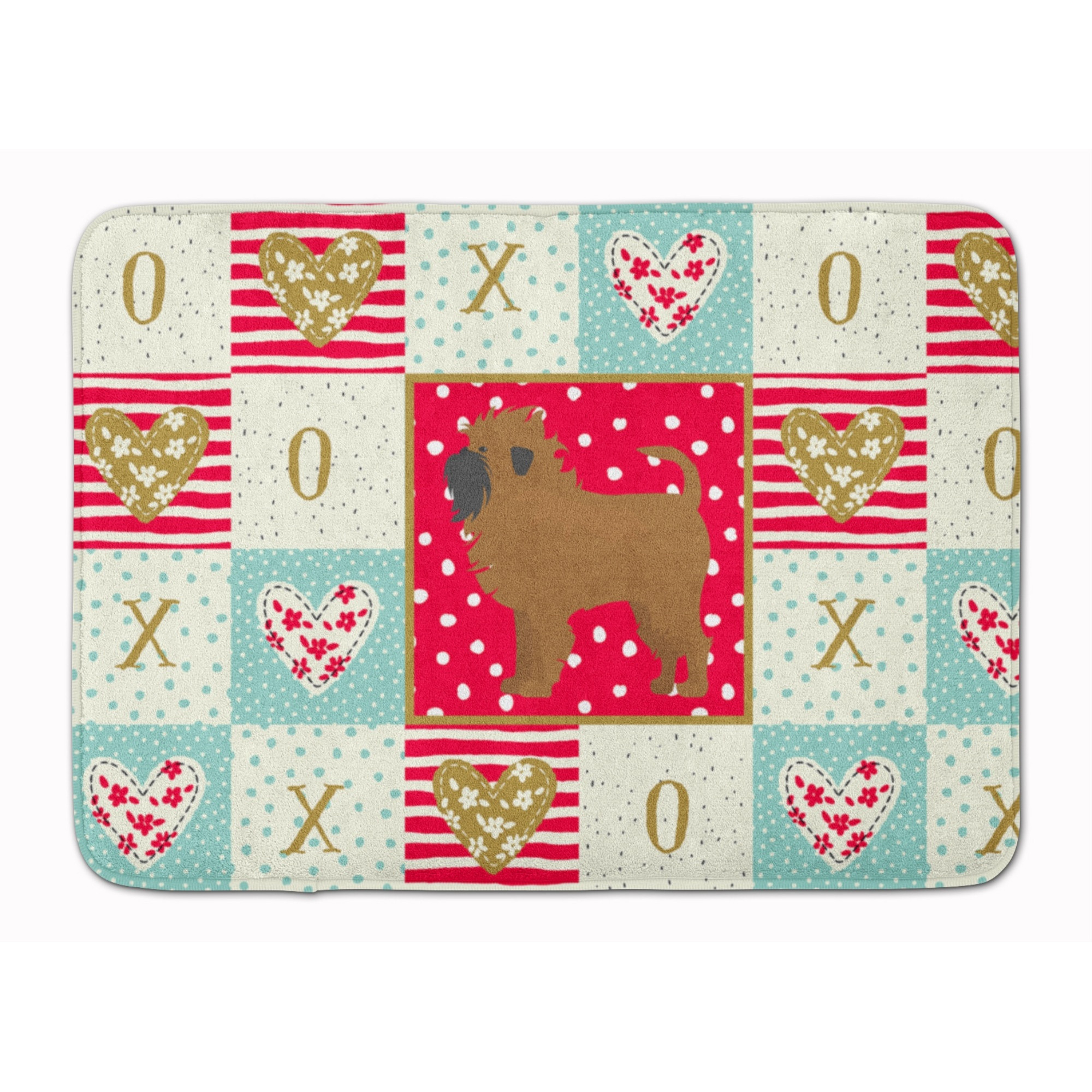 &quotCaroline's Treasures Affenpinscher 1 Love Machine Washable Memory Foam Mat doormats, Multicolor"