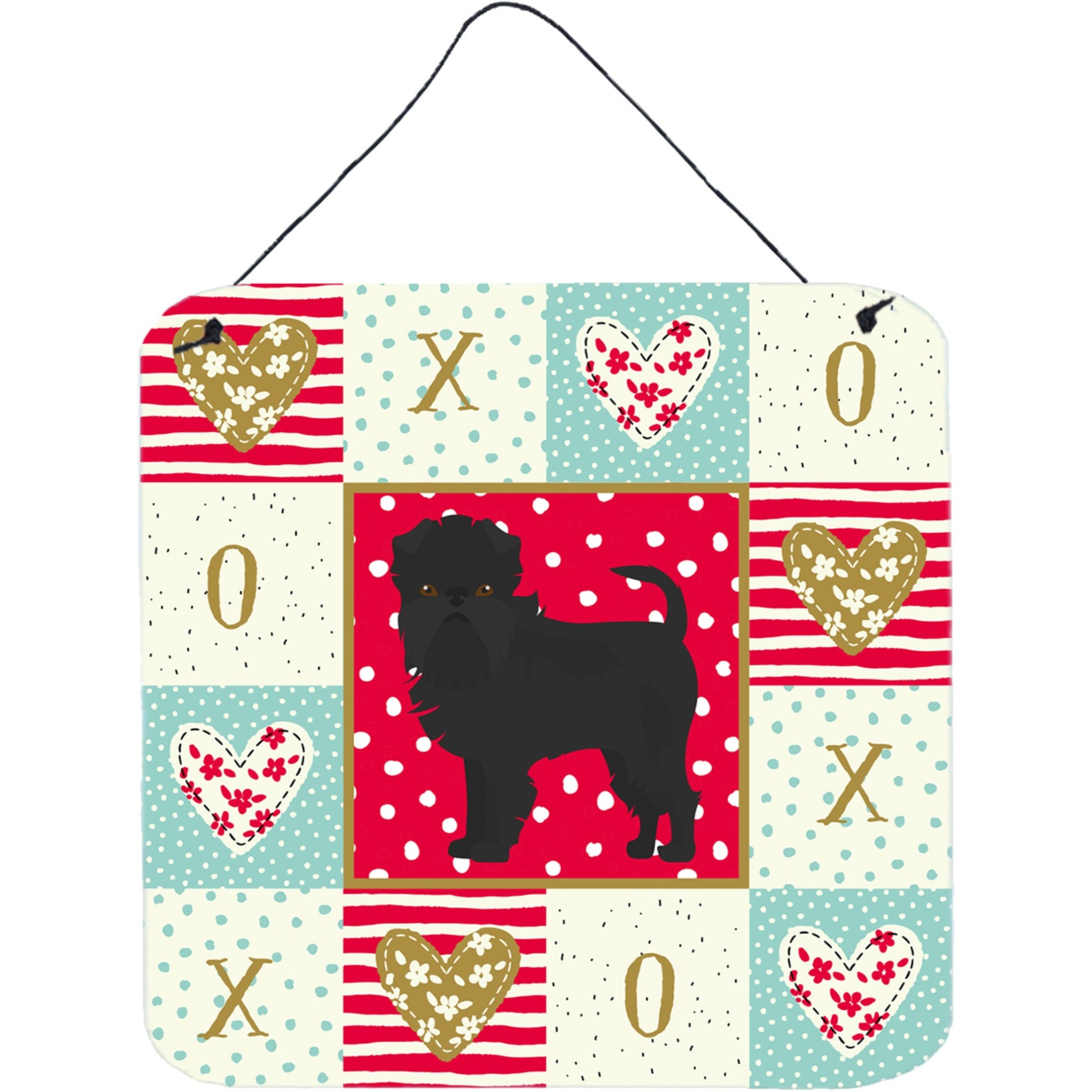 &quotCaroline's Treasures Affenpinscher 2 Love Door Hanging Prints wall-decor, Multicolor"