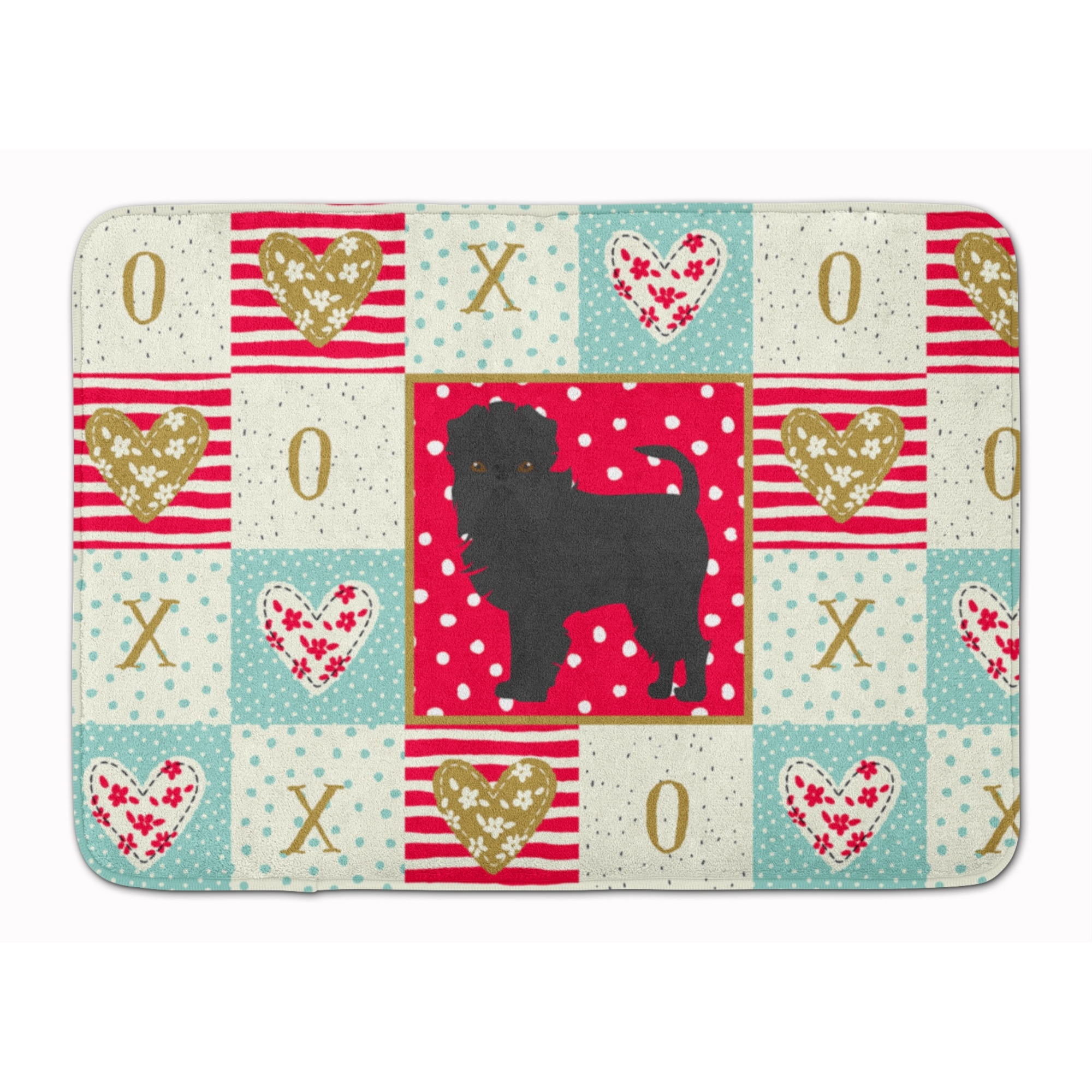 &quotCaroline's Treasures Affenpinscher 2 Love Machine Washable Memory Foam Mat doormats, Multicolor"