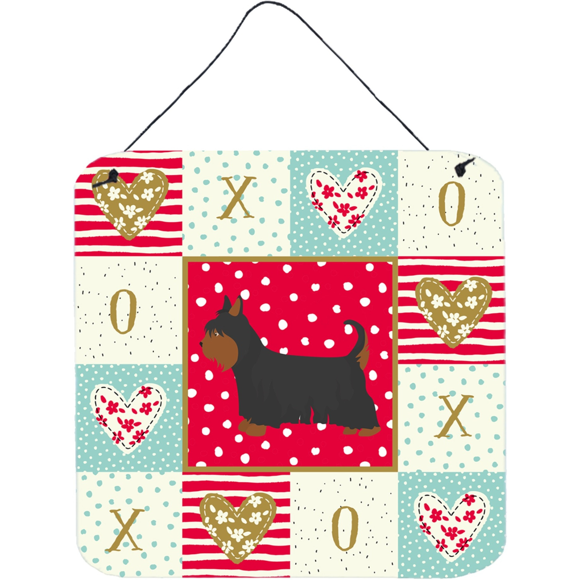 &quotCaroline's Treasures Australian Silky Terrier Love Door Hanging Prints wall-decor, Multicolor"