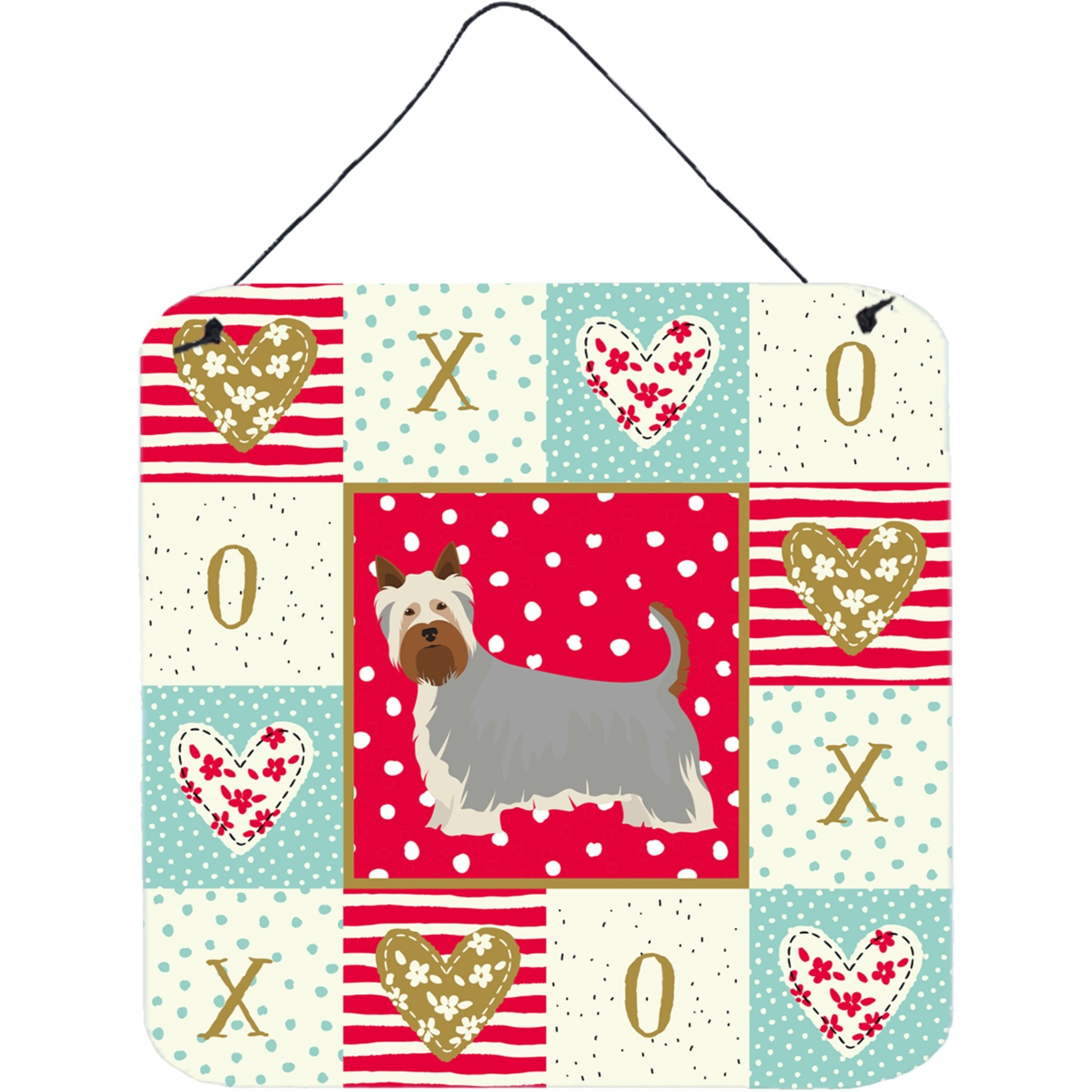 &quotCaroline's Treasures Australian Silky Terrier 2 Love Door Hanging Prints wall-decor, Multicolor"