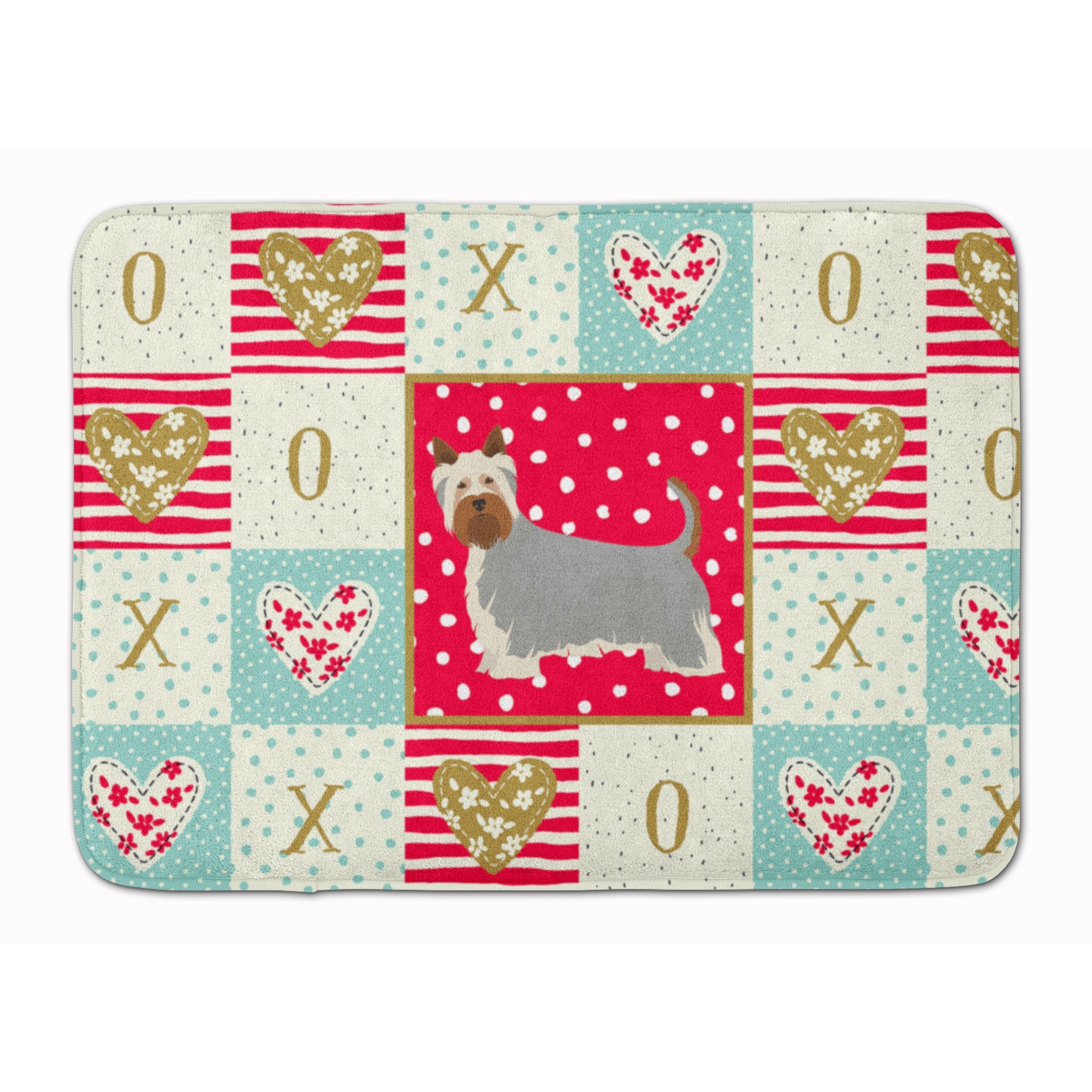 &quotCaroline's Treasures Australian Silky Terrier 2 Love Machine Washable Memory Foam Mat doormats, Multicolor"