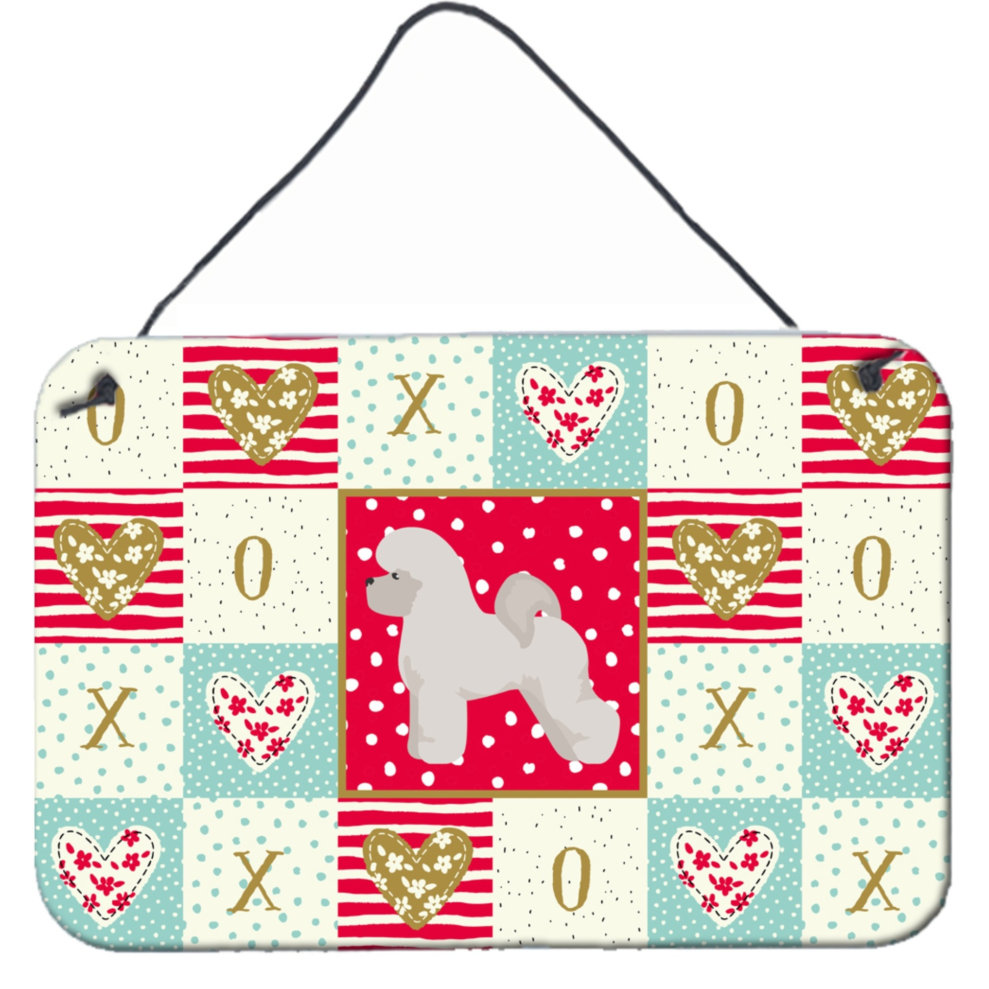 &quotCaroline's Treasures Bichon Fris Love Door Hanging Prints wall-decor, Multicolor"