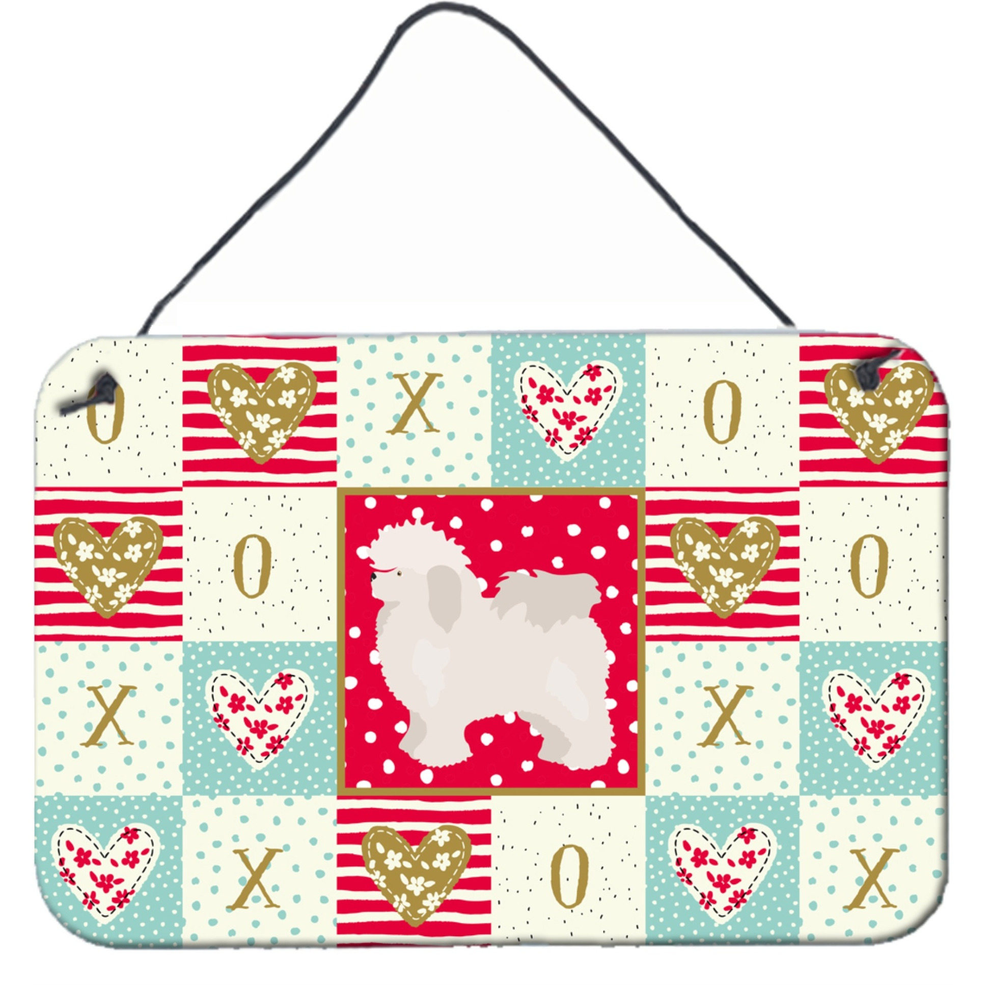 &quotCaroline's Treasures Bolognese Love Door Hanging Prints wall-decor, Multicolor"