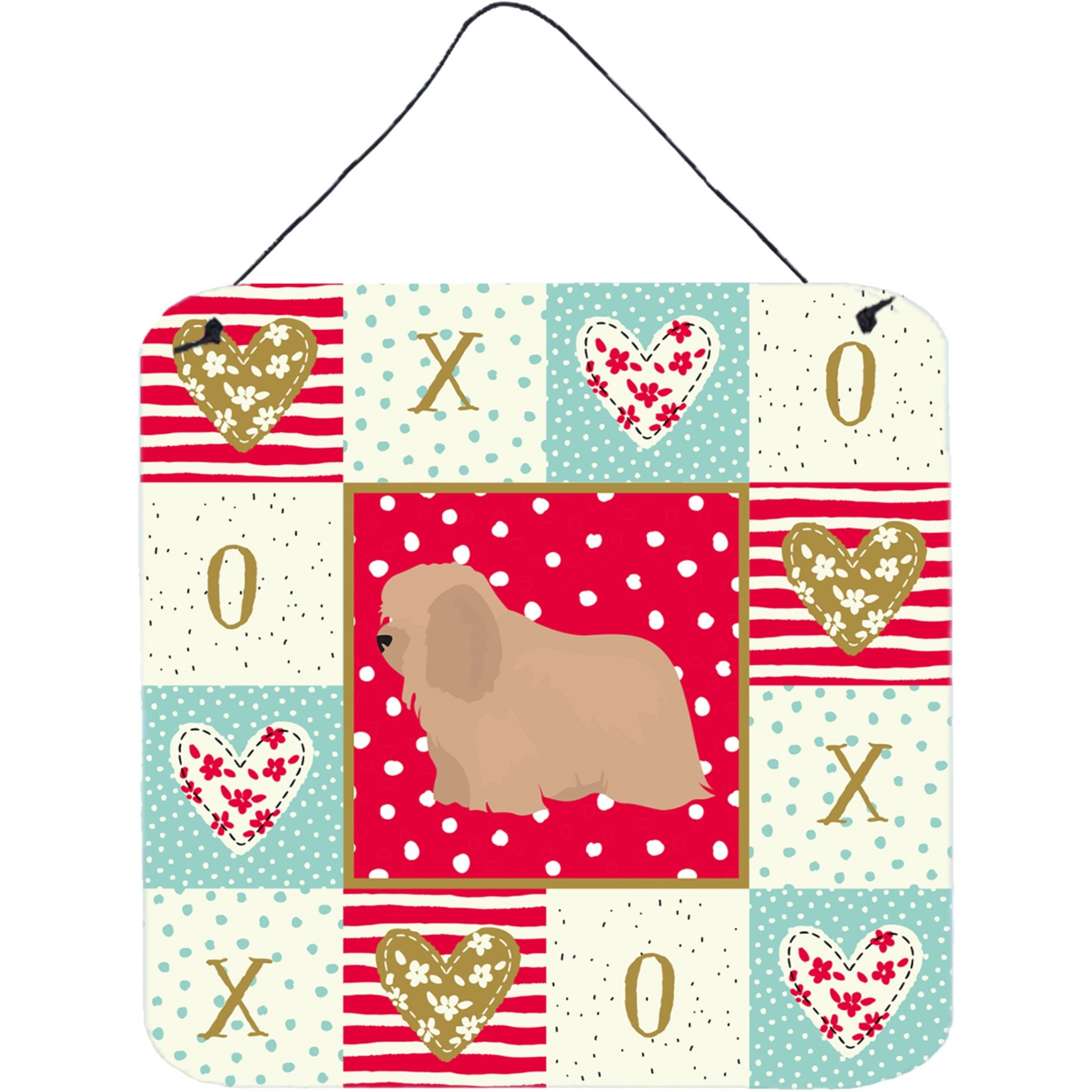&quotCaroline's Treasures Coton de Tulear 1 Love Door Hanging Prints wall-decor, Multicolor"