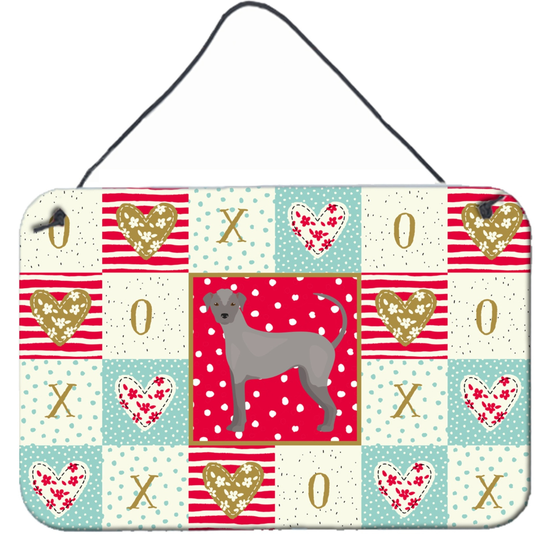 &quotCaroline's Treasures Ecuadorian Hairless Dog Love Door Hanging Prints wall-decor, Multicolor"