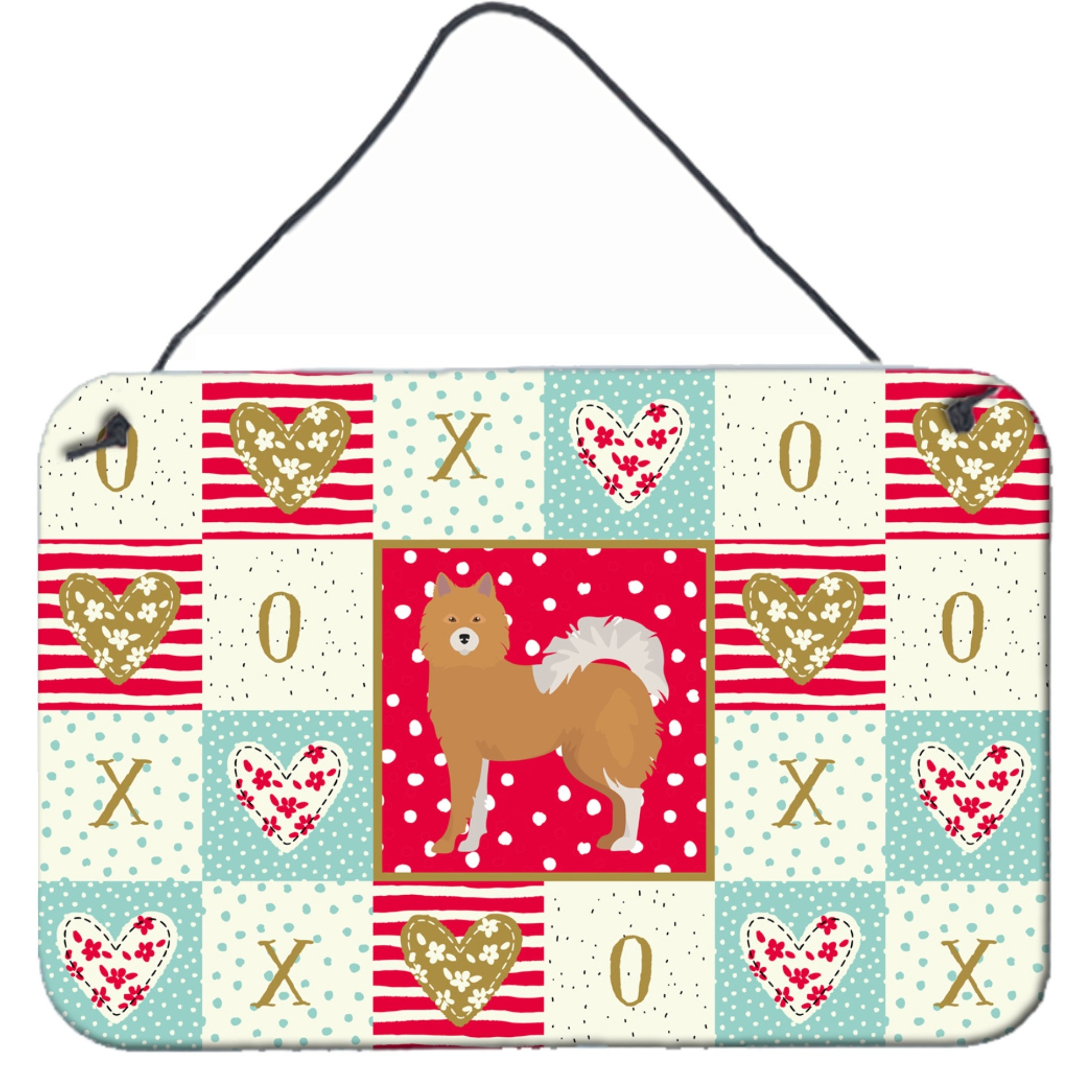 &quotCaroline's Treasures Elo Dog 1 Love Door Hanging Prints wall-decor, Multicolor"
