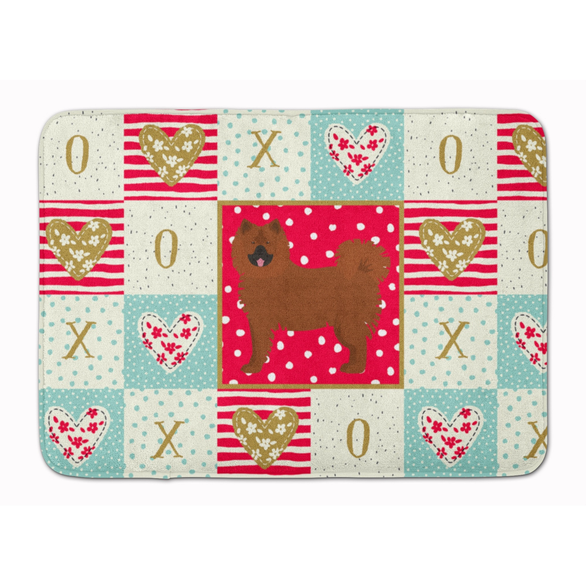 &quotCaroline's Treasures Eurasier Love Machine Washable Memory Foam Mat doormats, Multicolor"