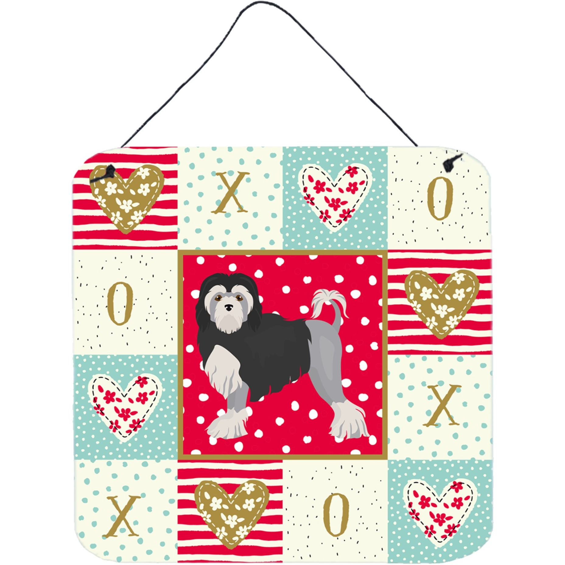 &quotCaroline's Treasures Lowchen Little Lion Dog 2 Love Door Hanging Prints wall-decor, Multicolor"