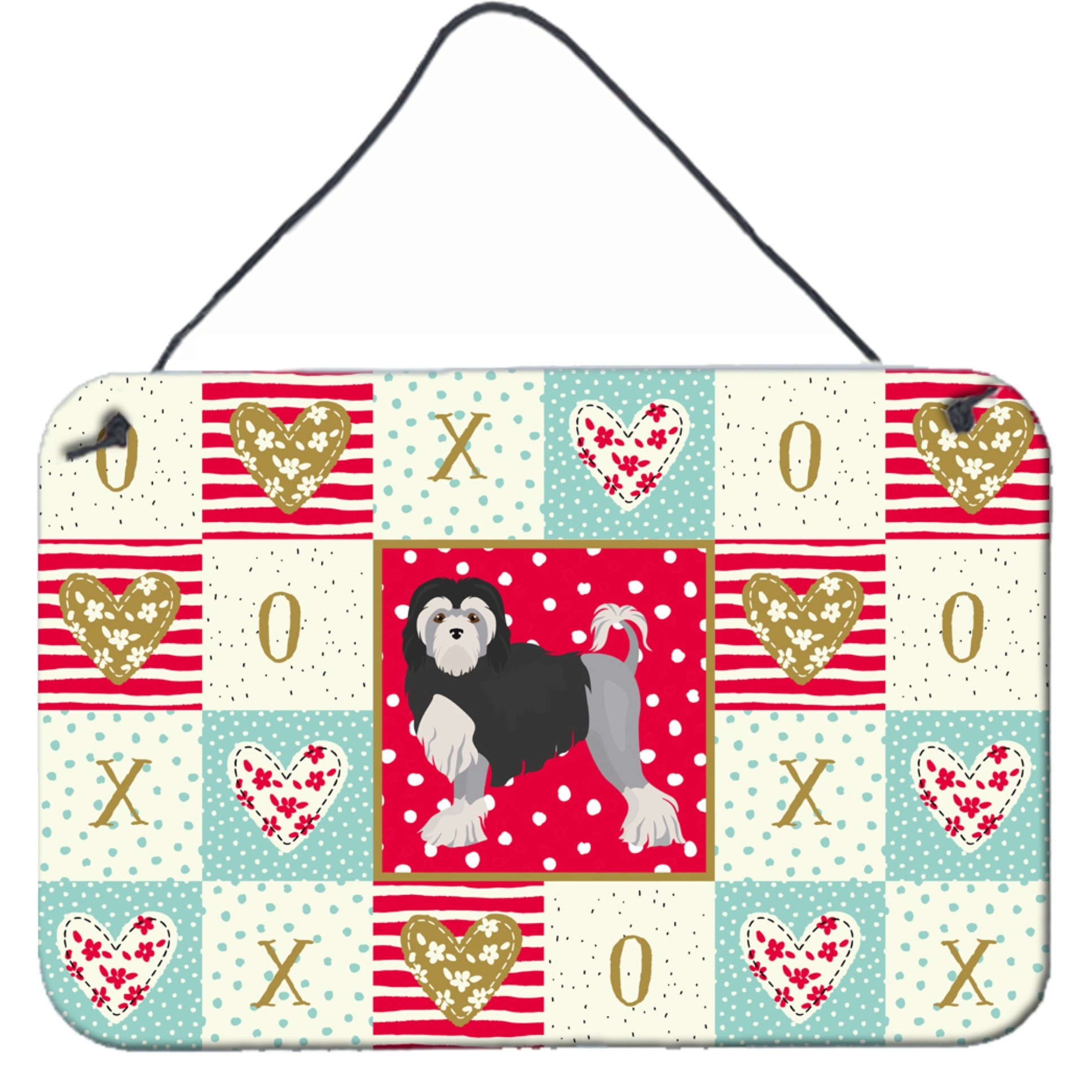 &quotCaroline's Treasures Lowchen Little Lion Dog 2 Love Door Hanging Prints wall-decor, Multicolor"