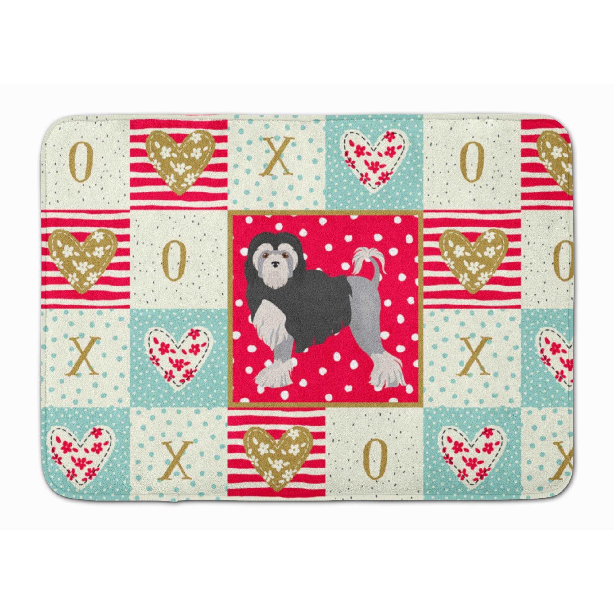 &quotCaroline's Treasures Lowchen Little Lion Dog 2 Love Machine Washable Memory Foam Mat doormats, Multicolor"