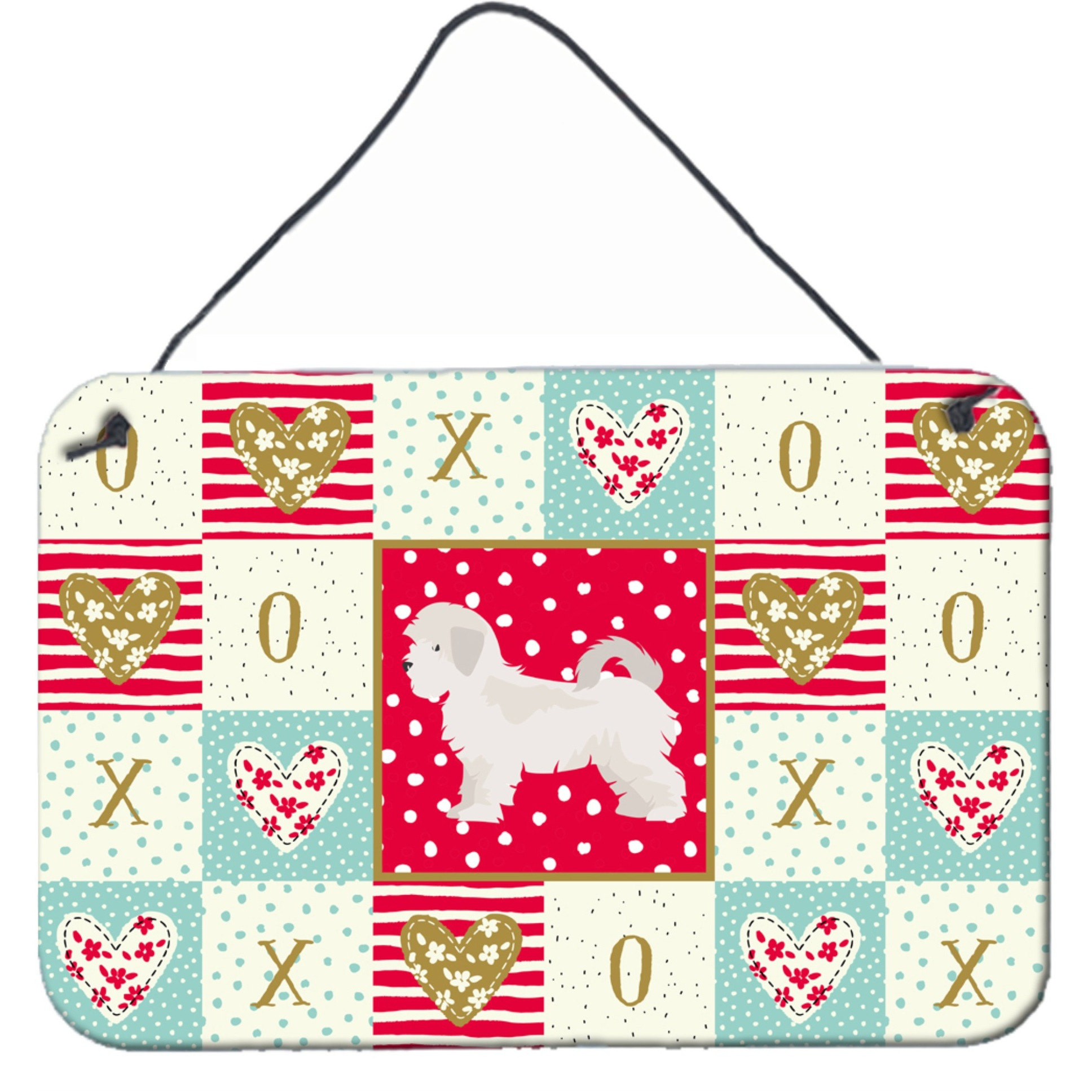 &quotCaroline's Treasures Maltese Puppy Cut Love Door Hanging Prints wall-decor, Multicolor"