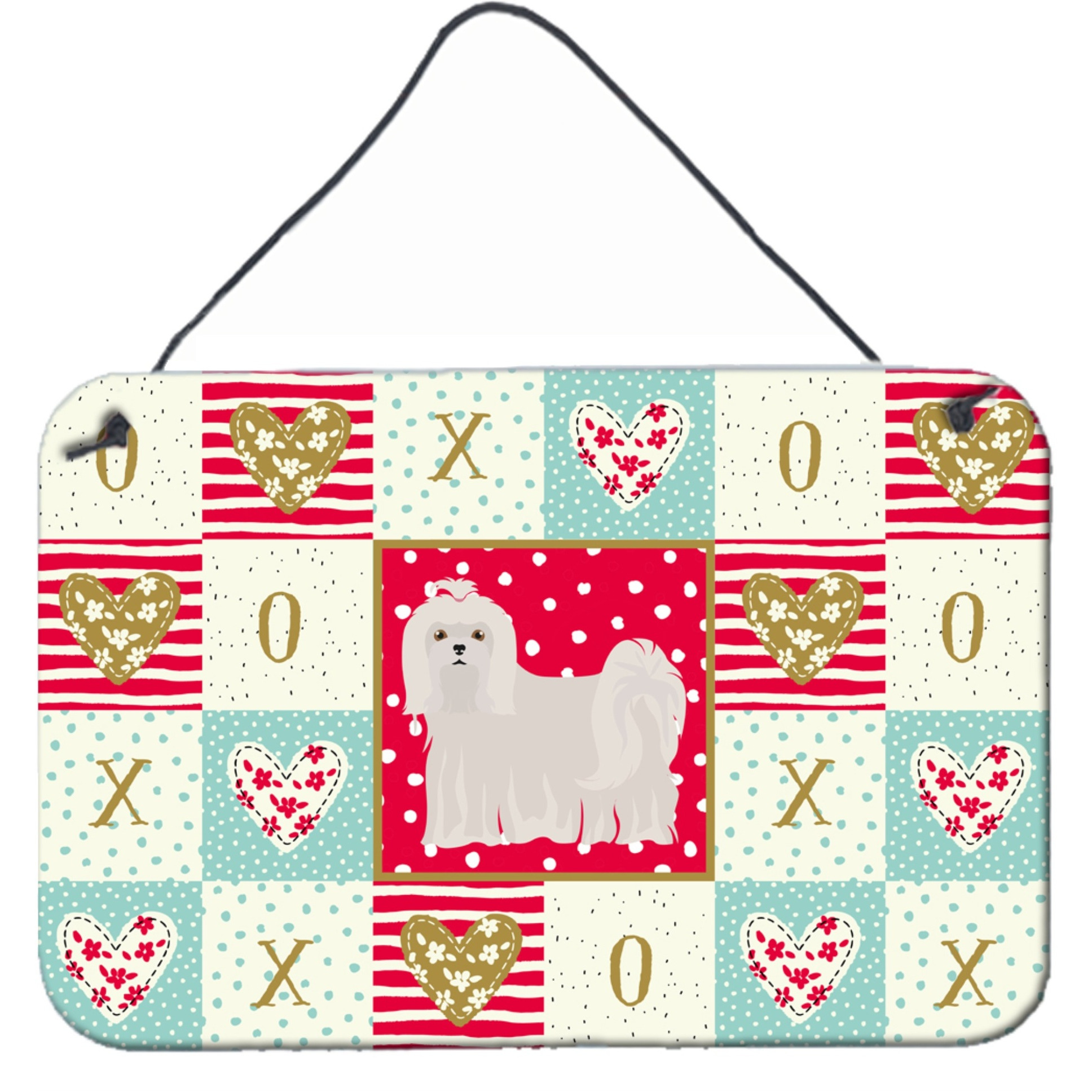 &quotCaroline's Treasures Maltese Love Door Hanging Prints wall-decor, Multicolor"