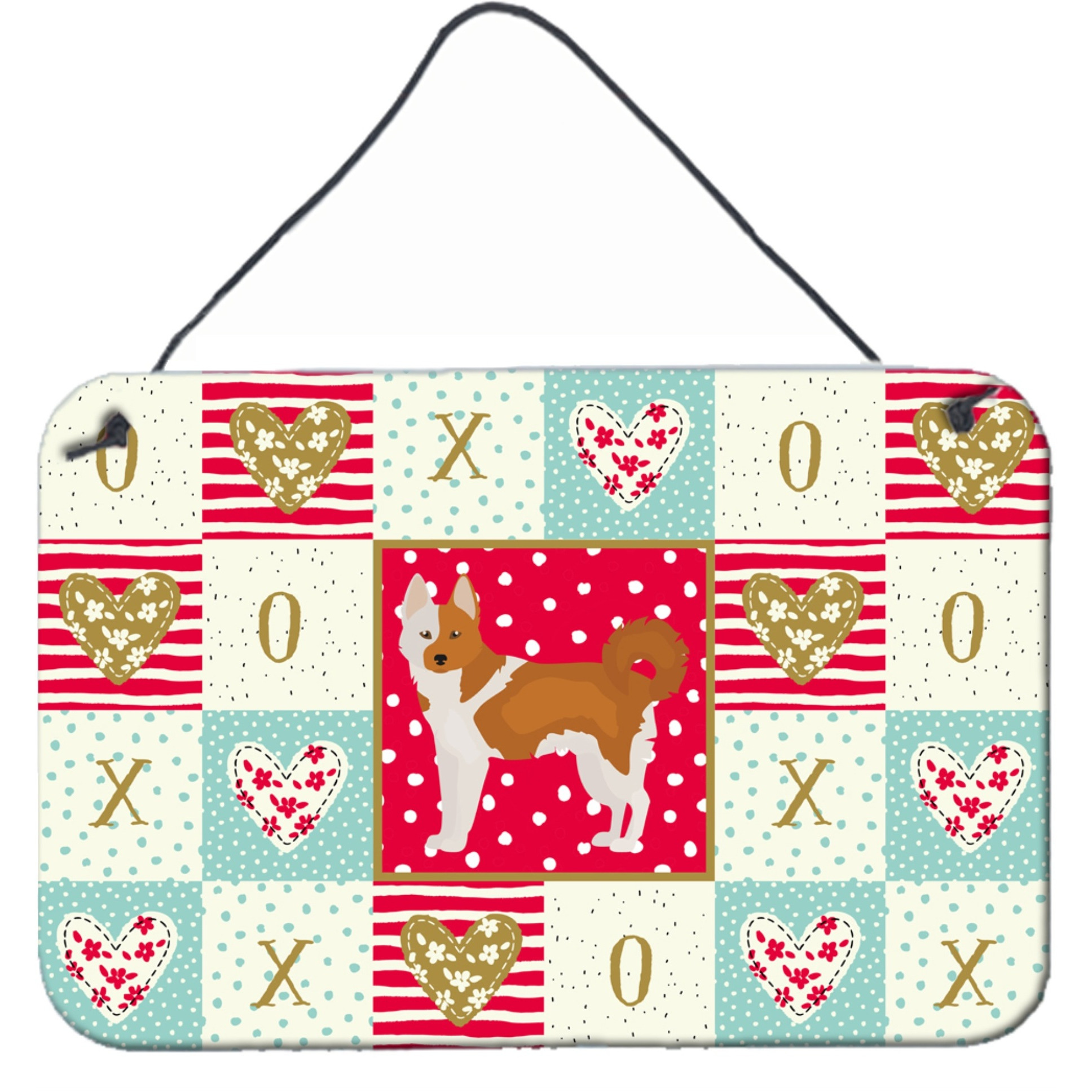 &quotCaroline's Treasures Nordic Spitz Love Door Hanging Prints wall-decor, Multicolor"