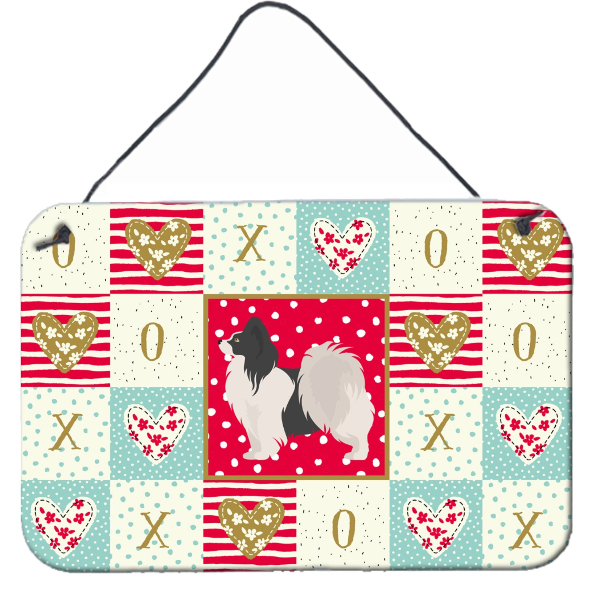 &quotCaroline's Treasures Papillon 2 Love Door Hanging Prints wall-decor, Multicolor"