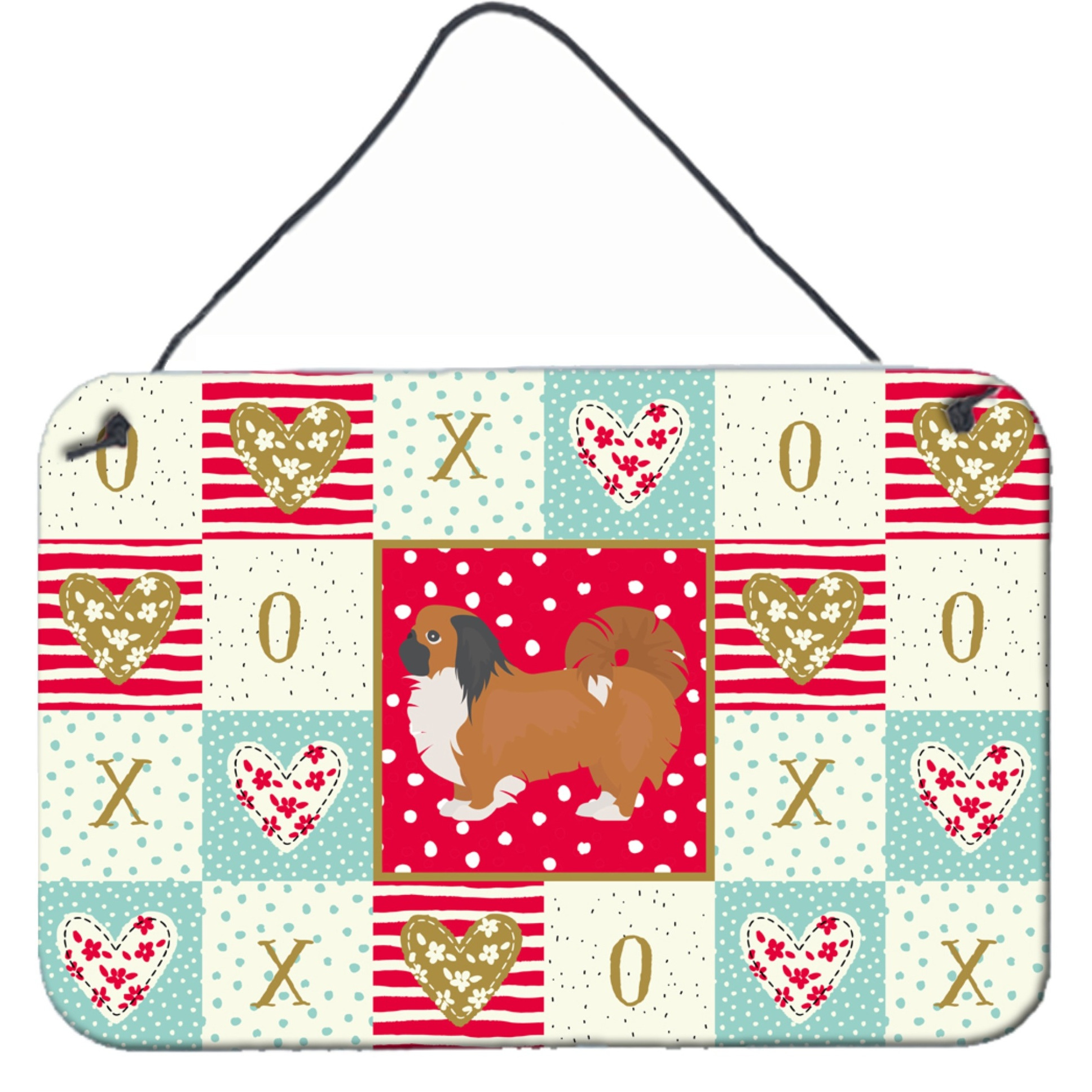 &quotCaroline's Treasures Pekingese Love Door Hanging Prints wall-decor, Multicolor"