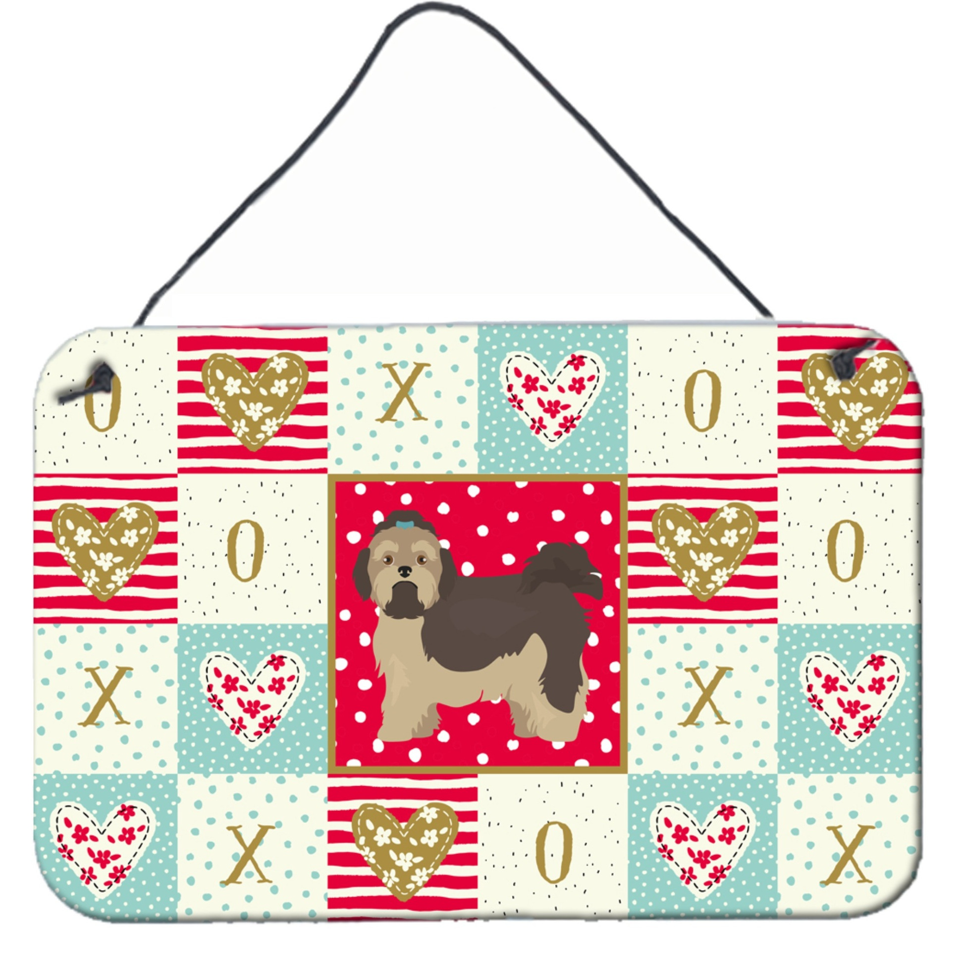 &quotCaroline's Treasures Russian Lapdog Love Door Hanging Prints wall-decor, Multicolor"