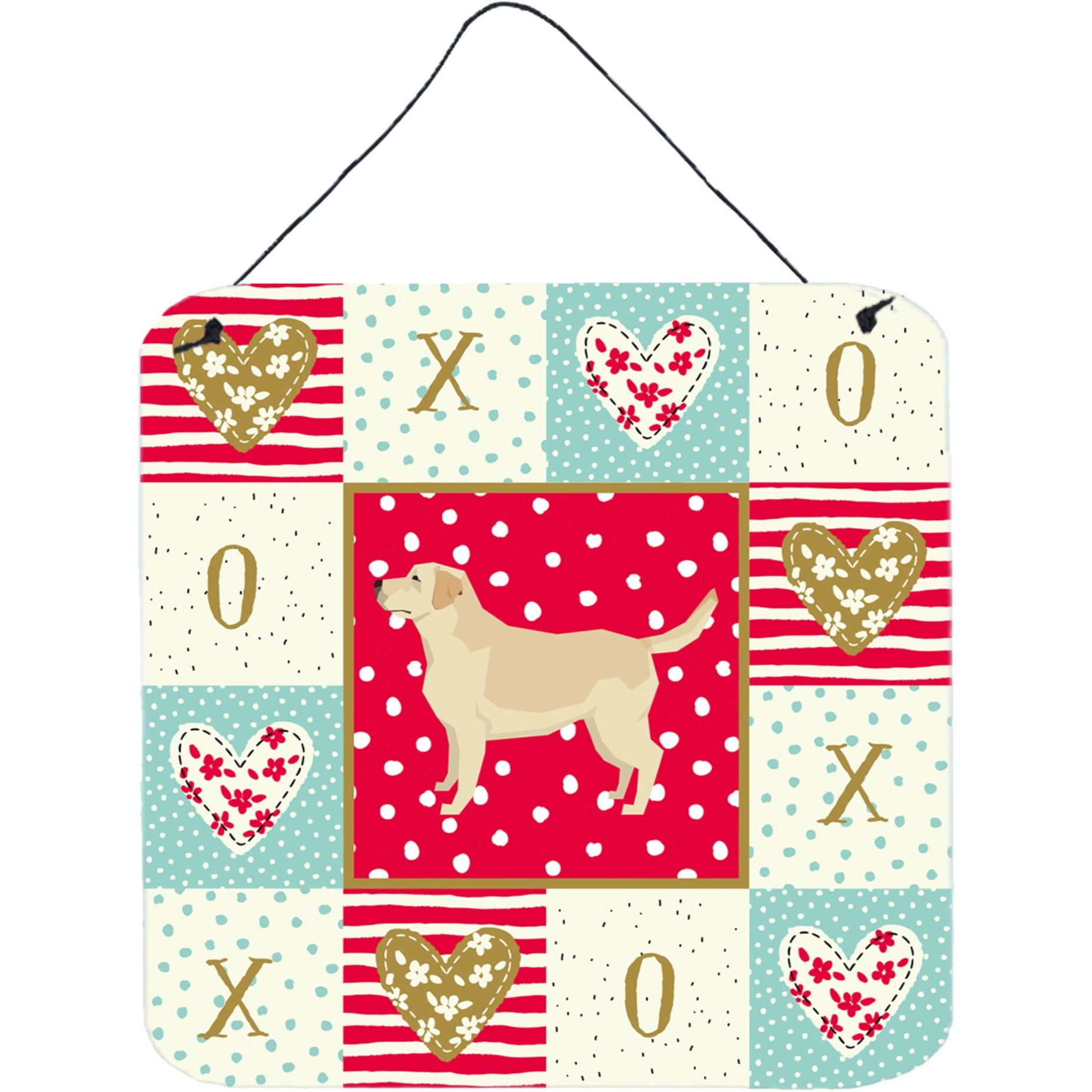 &quotCaroline's Treasures Labrador Retriever Love Door Hanging Prints wall-decor, Multicolor"