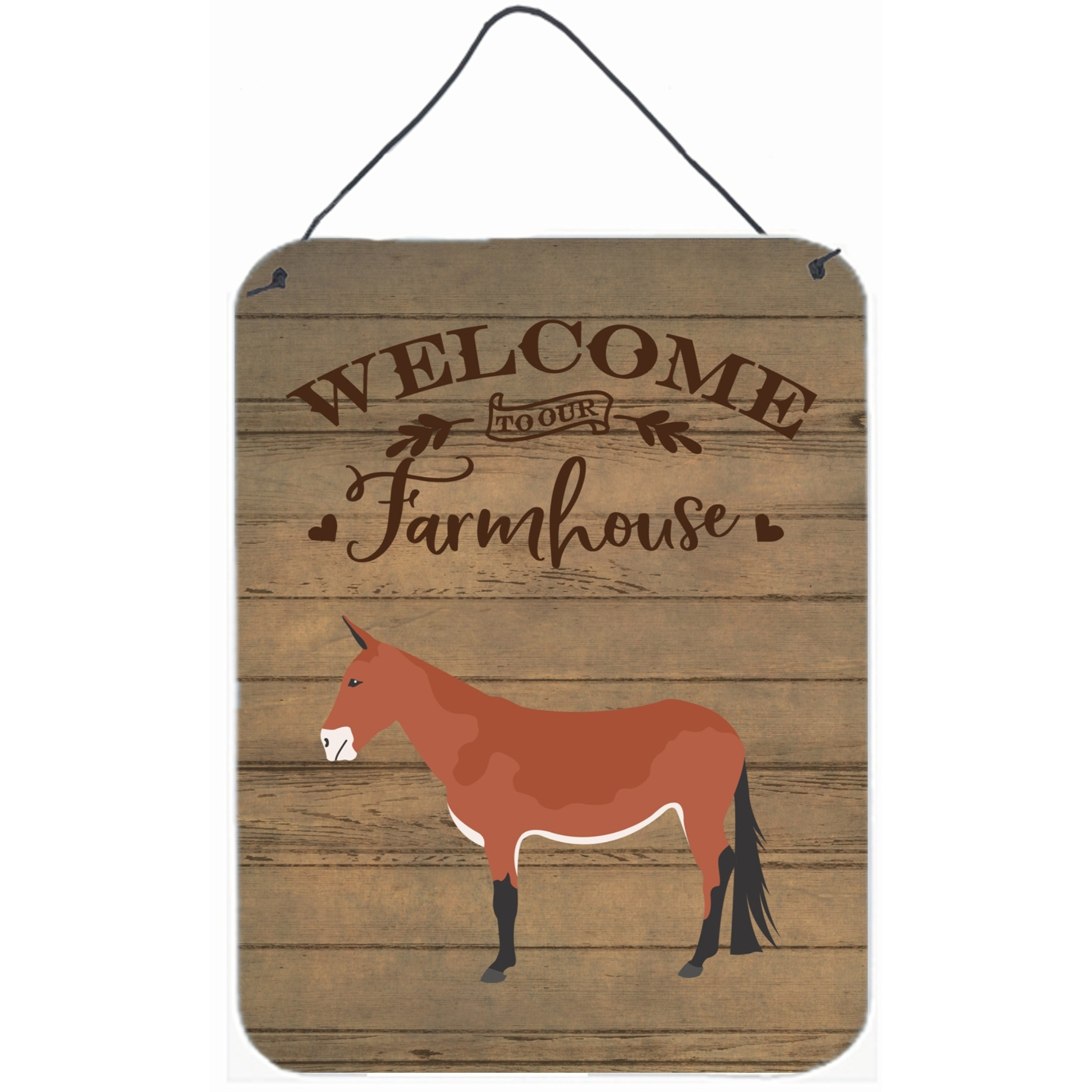&quotCaroline's Treasures Mule Welcome Door Hanging Prints wall-decor, Multicolor"