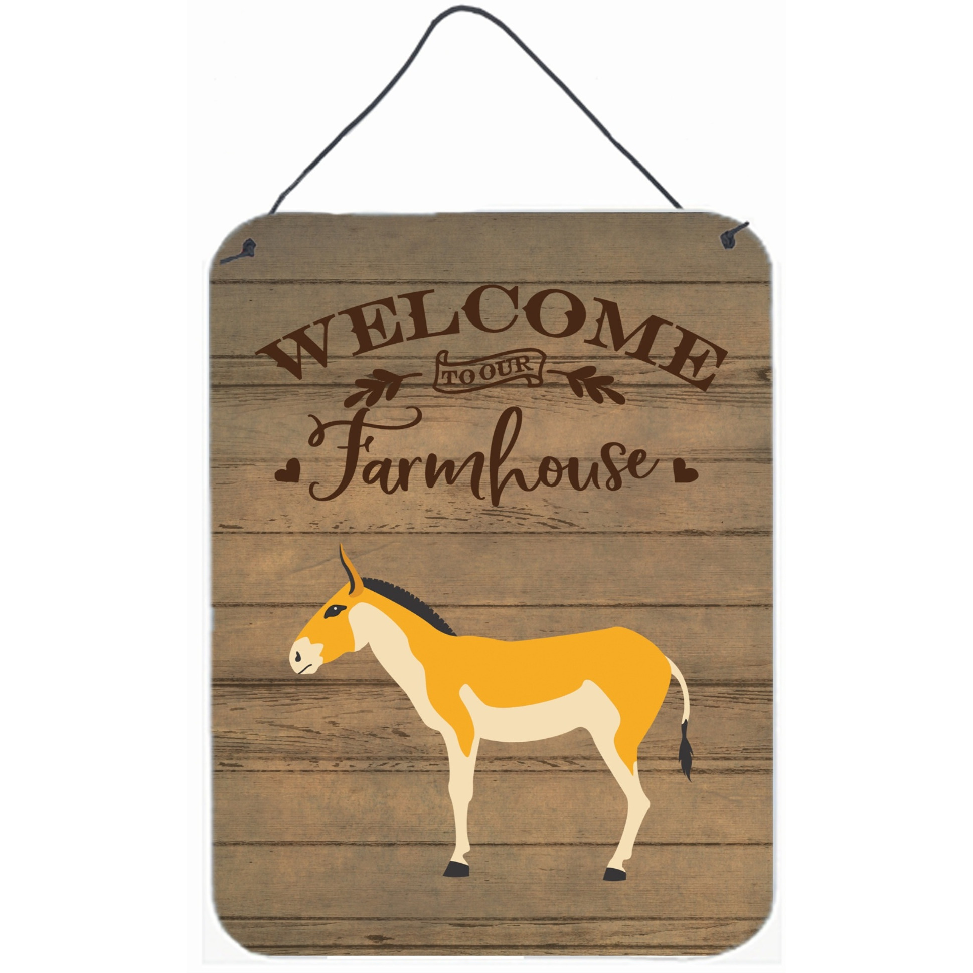 &quotCaroline's Treasures Turkmenian Kulan Donkey Welcome Door Hanging Prints wall-decor, Multicolor"