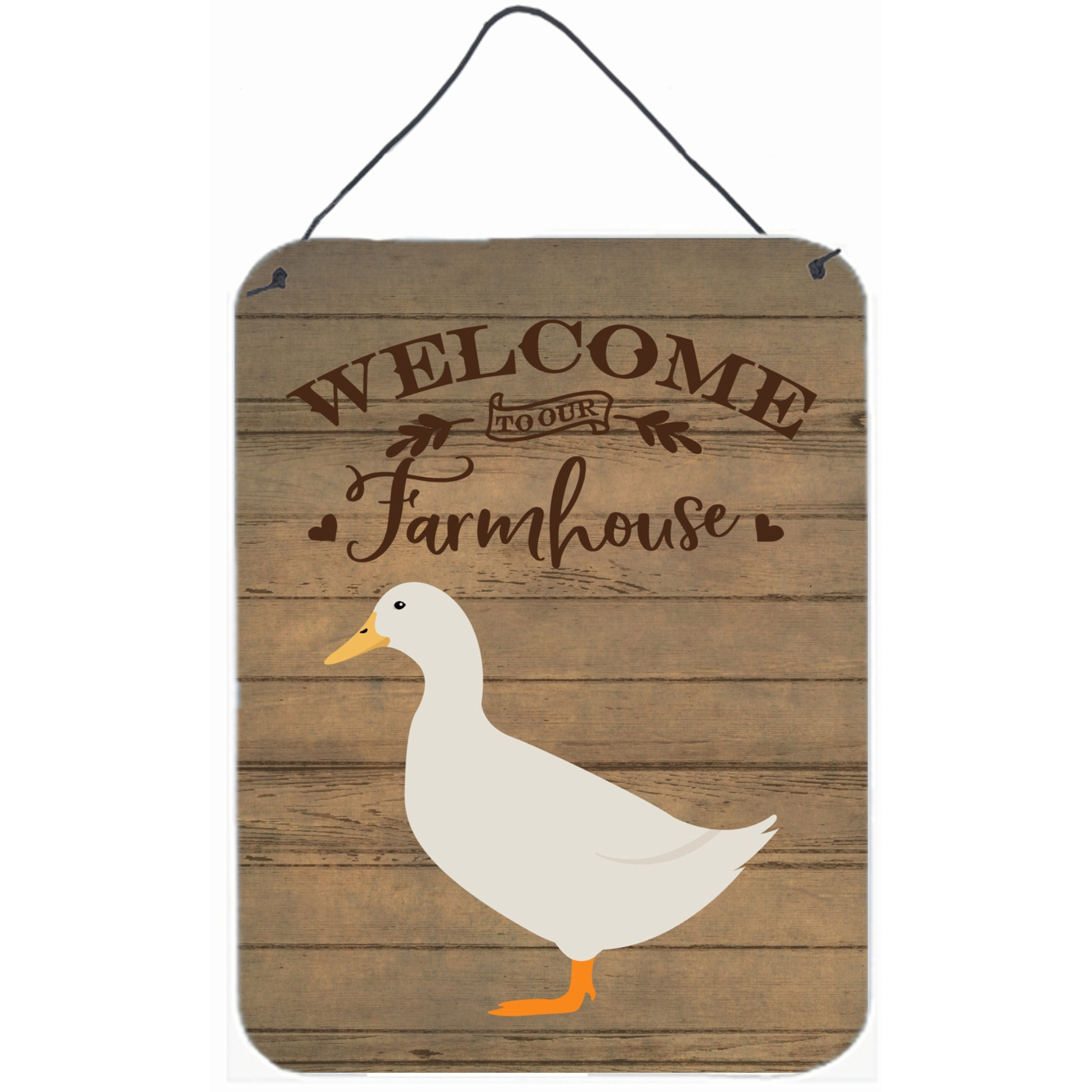 &quotCaroline's Treasures American Pekin Duck Welcome Door Hanging Prints wall-decor, Multicolor"