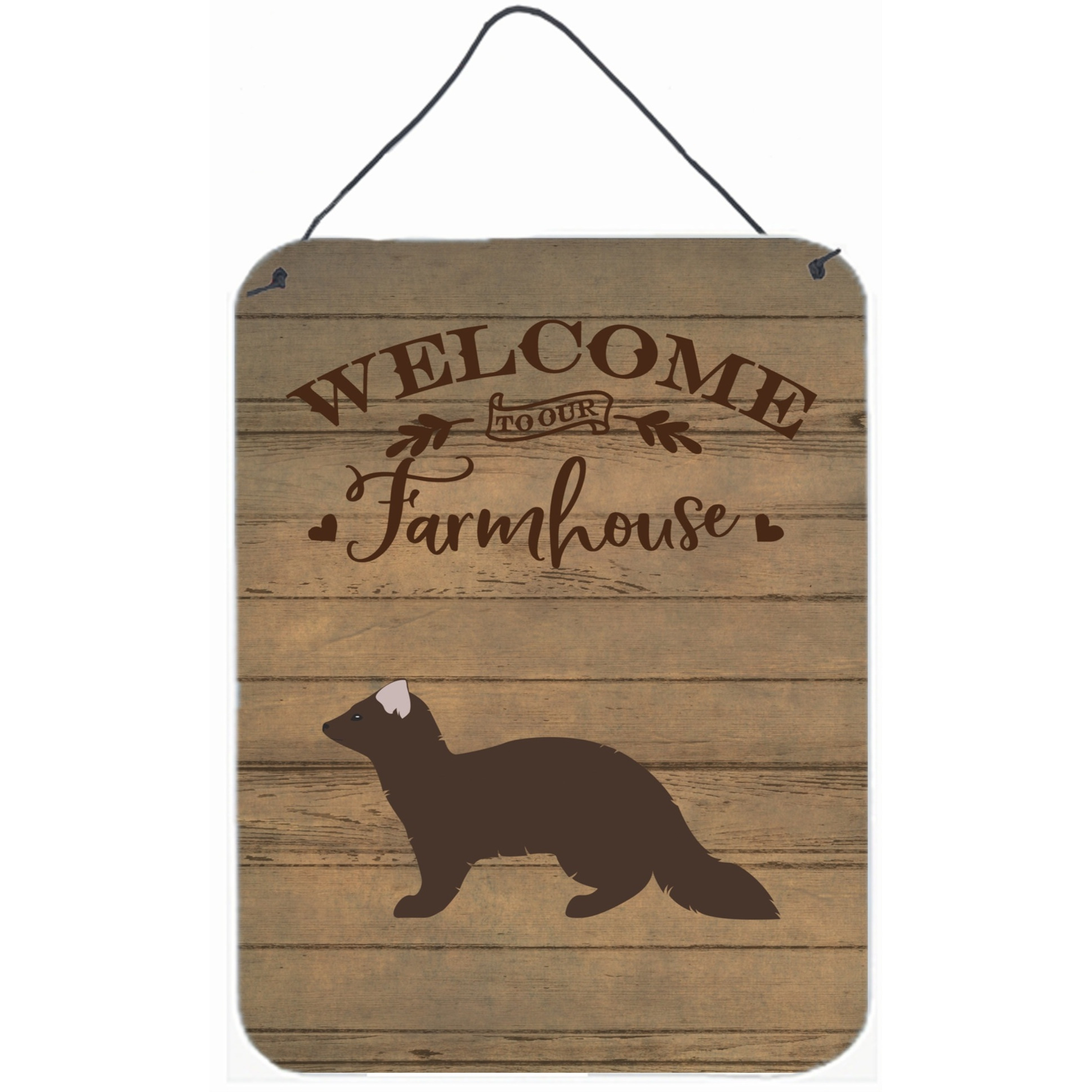 &quotCaroline's Treasures Sable Marten Welcome Door Hanging Prints wall-decor, Multicolor"