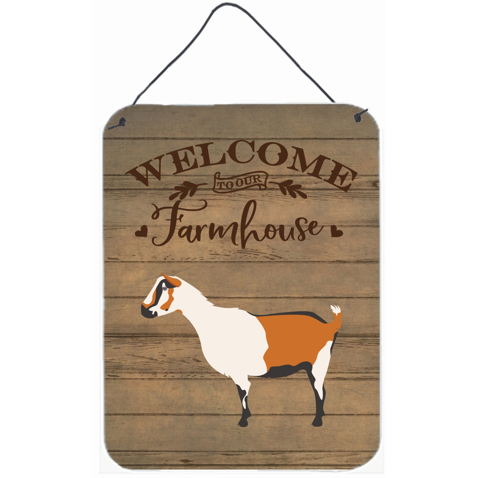 &quotCaroline's Treasures Alpine Goat Welcome Door Hanging Prints wall-decor, Multicolor"