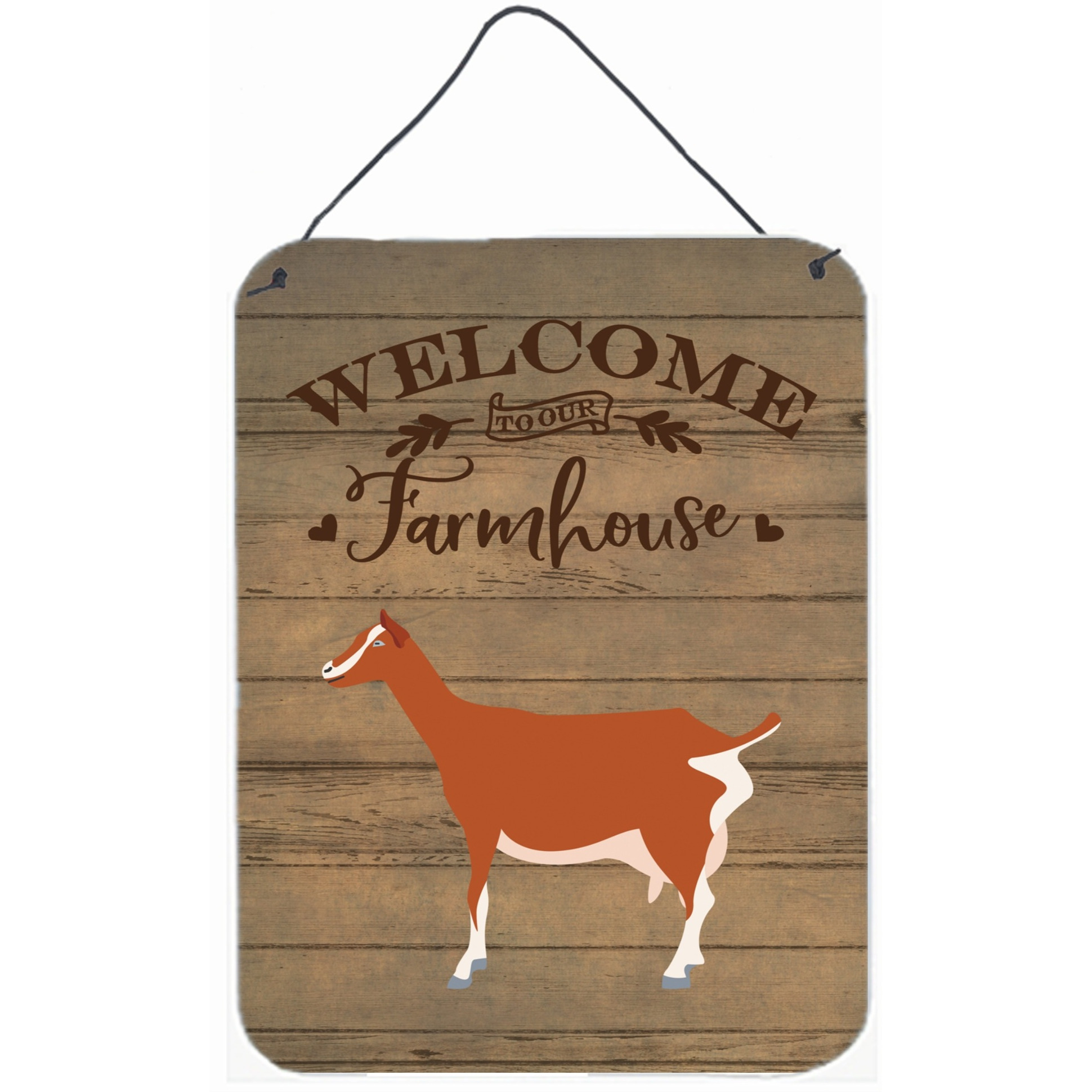 &quotCaroline's Treasures Toggenburger Goat Welcome Door Hanging Prints wall-decor, Multicolor"