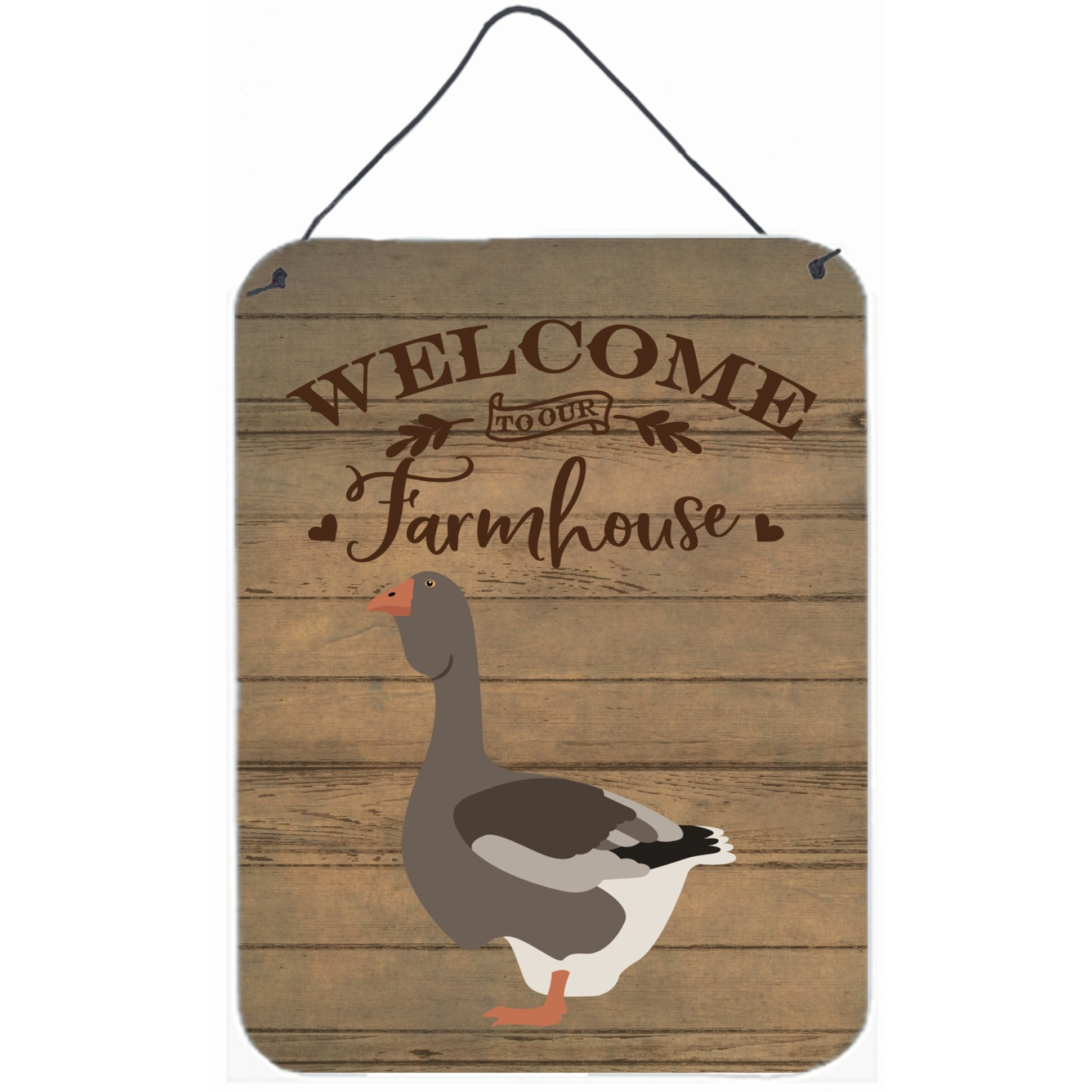 &quotCaroline's Treasures Toulouse Goose Welcome Door Hanging Prints wall-decor, Multicolor"