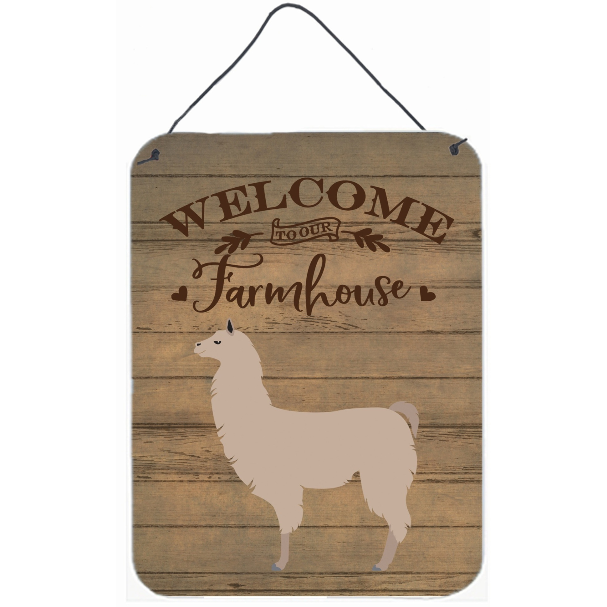 &quotCaroline's Treasures Llama Welcome Door Hanging Prints wall-decor, Multicolor"