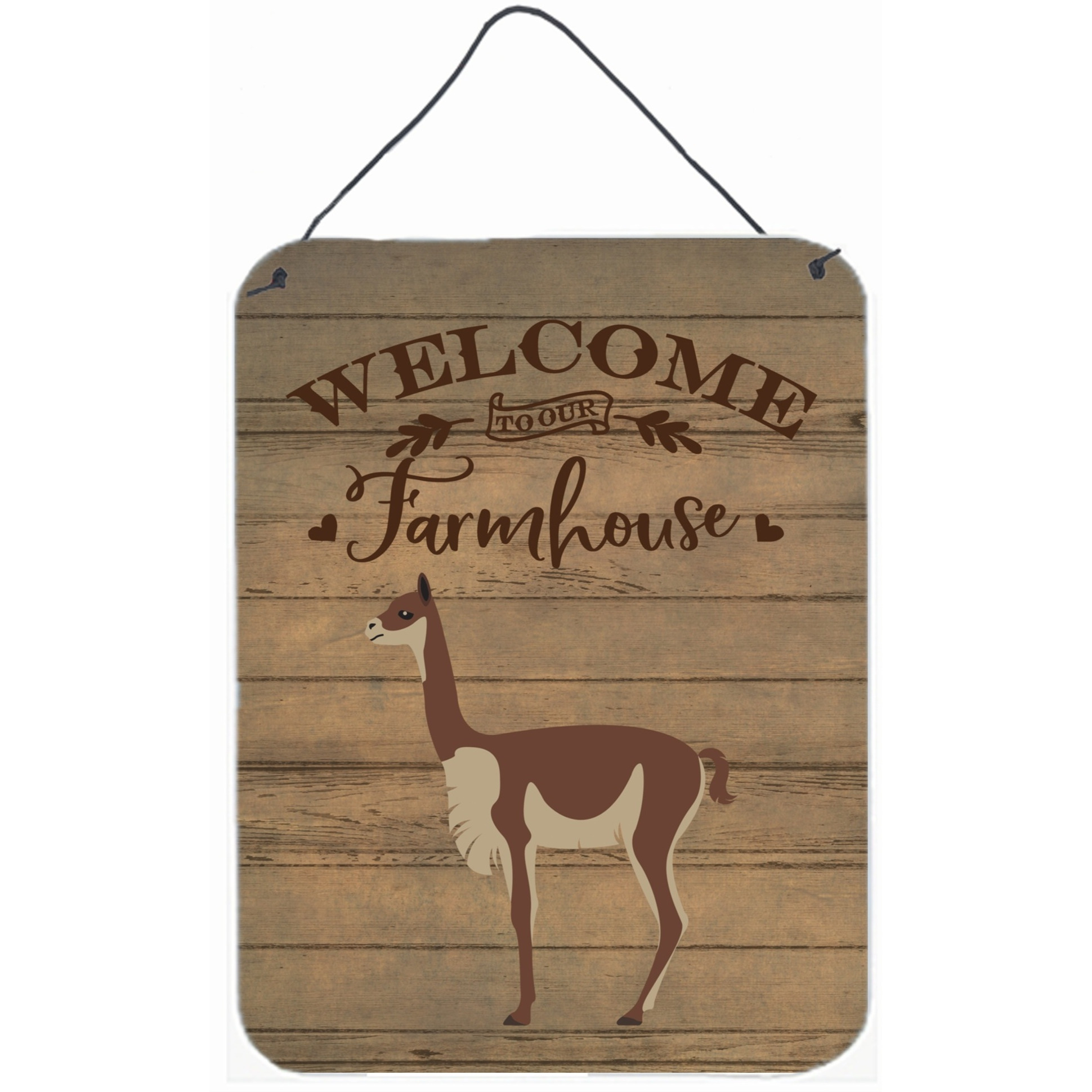 &quotCaroline's Treasures Vicugna or Vicuna Welcome Door Hanging Prints wall-decor, Multicolor"
