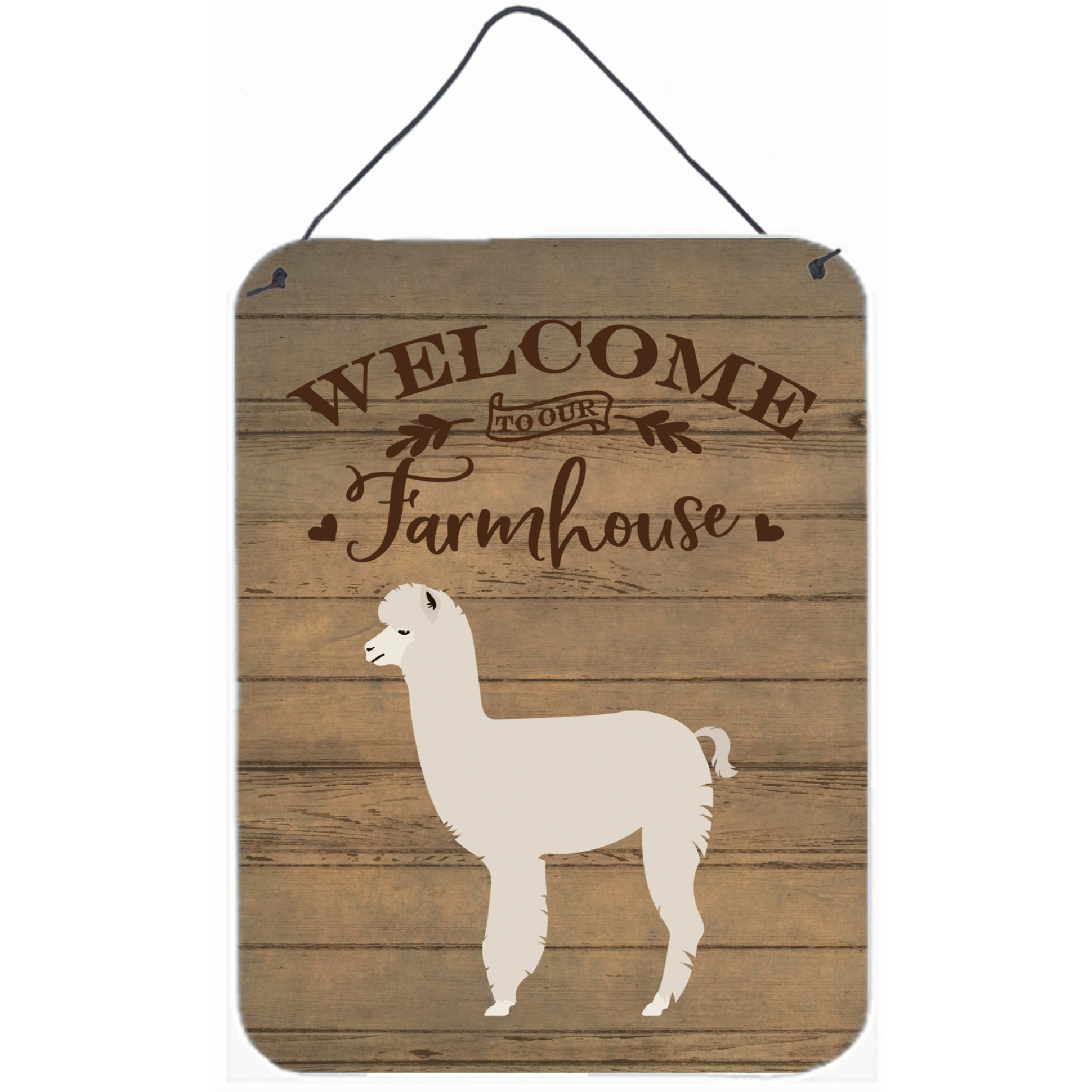 &quotCaroline's Treasures Alpaca Welcome Door Hanging Prints wall-decor, Multicolor"