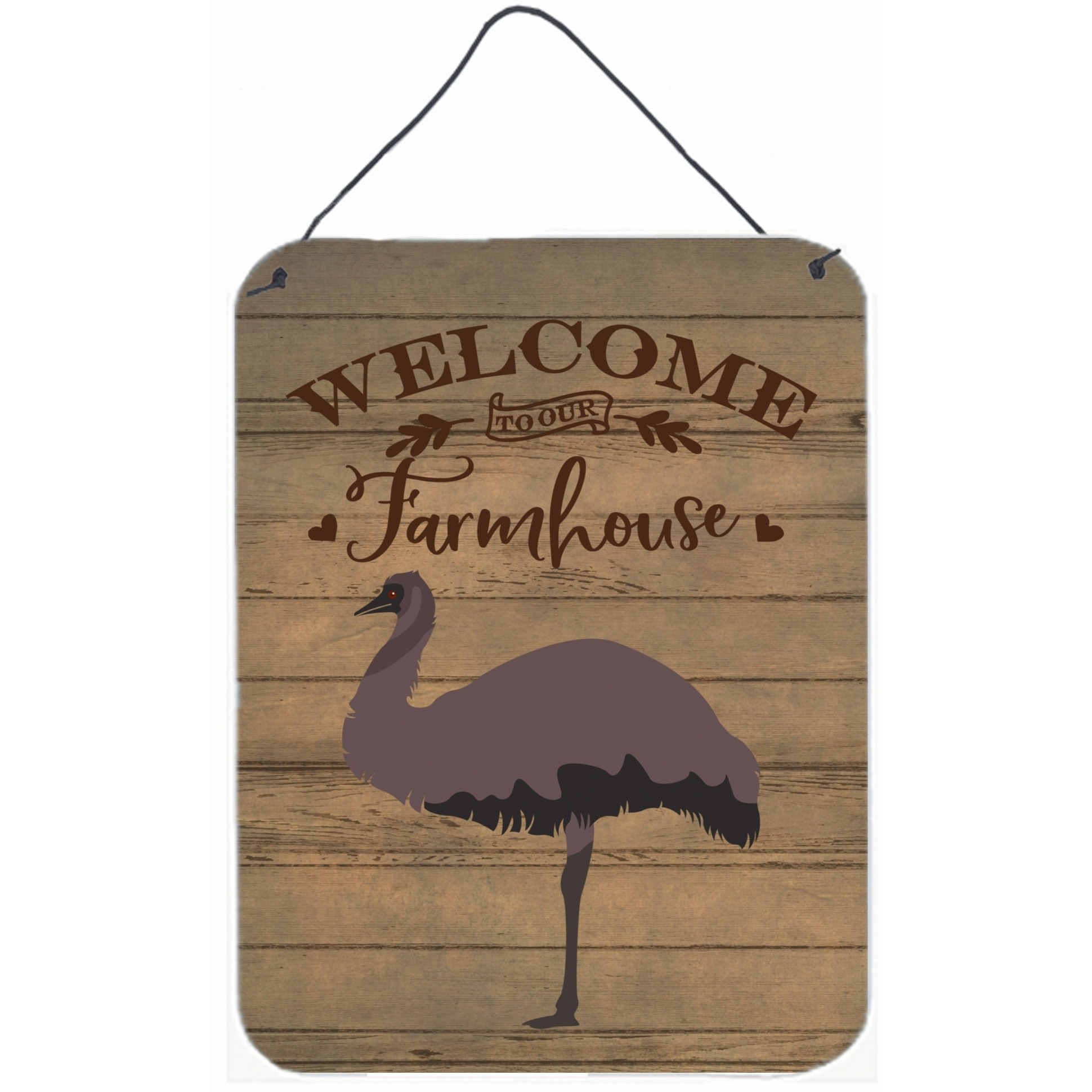 &quotCaroline's Treasures Emu Welcome Door Hanging Prints wall-decor, Multicolor"