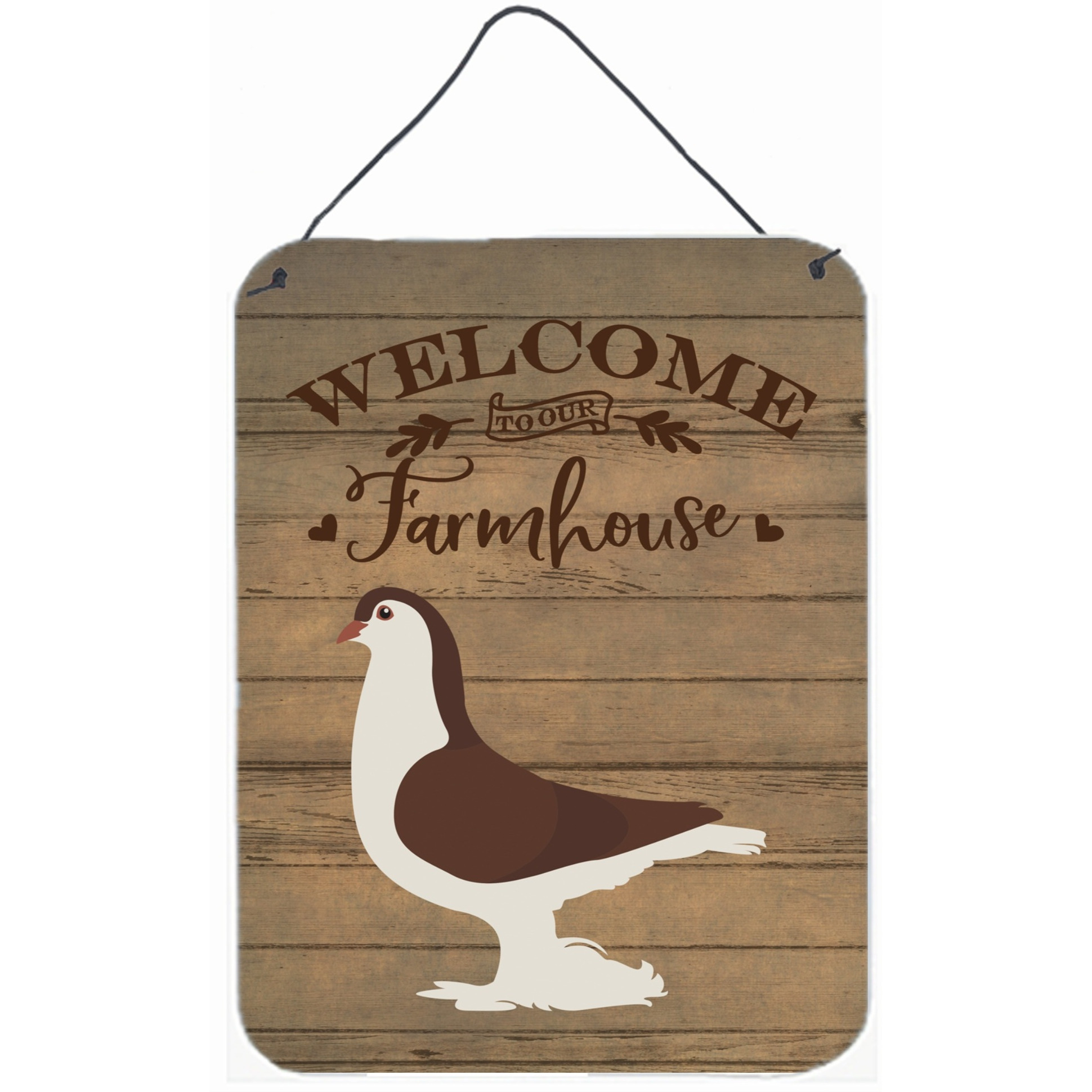 &quotCaroline's Treasures Large Pigeon Welcome Door Hanging Prints wall-decor, Multicolor"