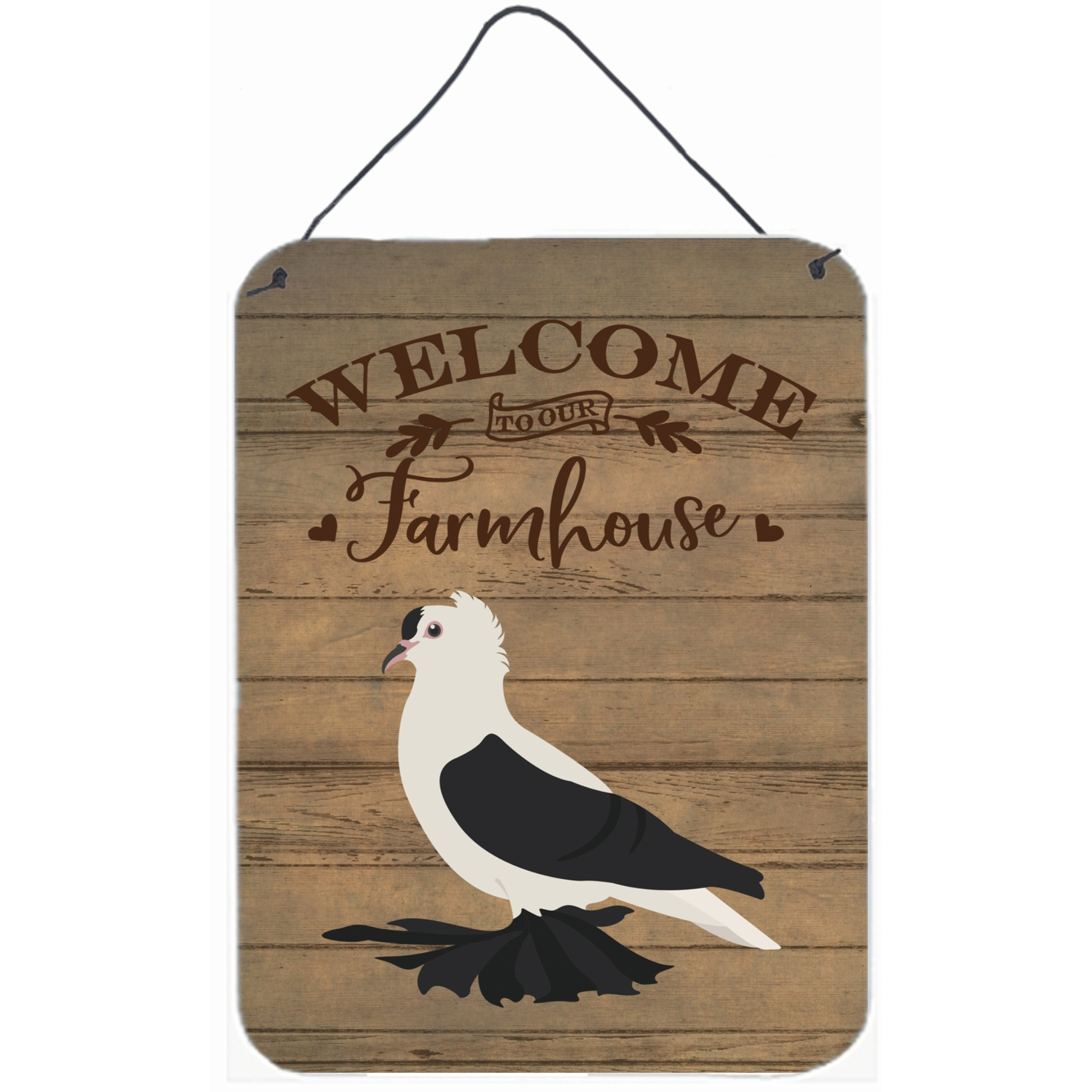 &quotCaroline's Treasures Saxon Fairy Swallow Pigeon Welcome Door Hanging Prints wall-decor, Multicolor"