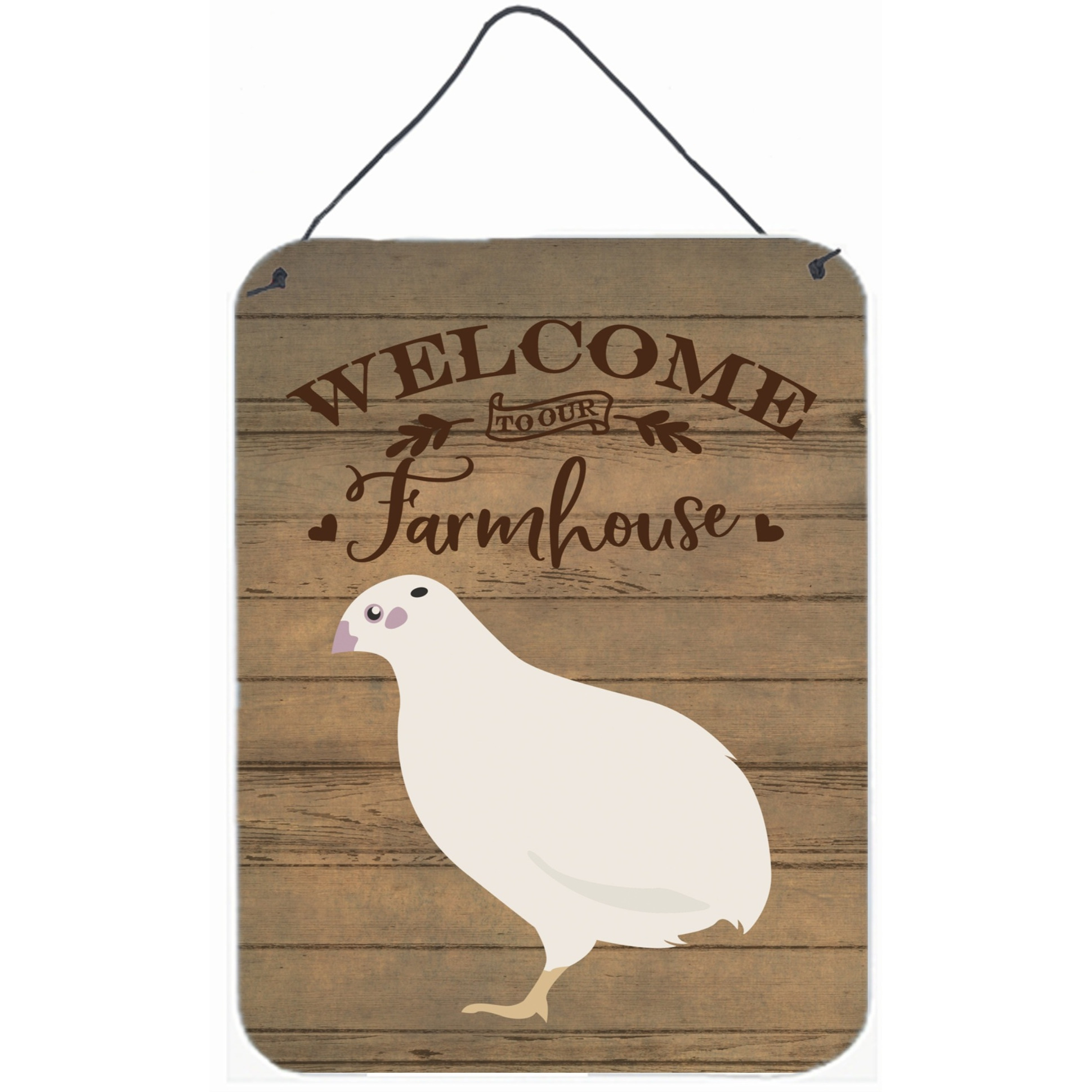&quotCaroline's Treasures Texas Quail Welcome Door Hanging Prints wall-decor, Multicolor"